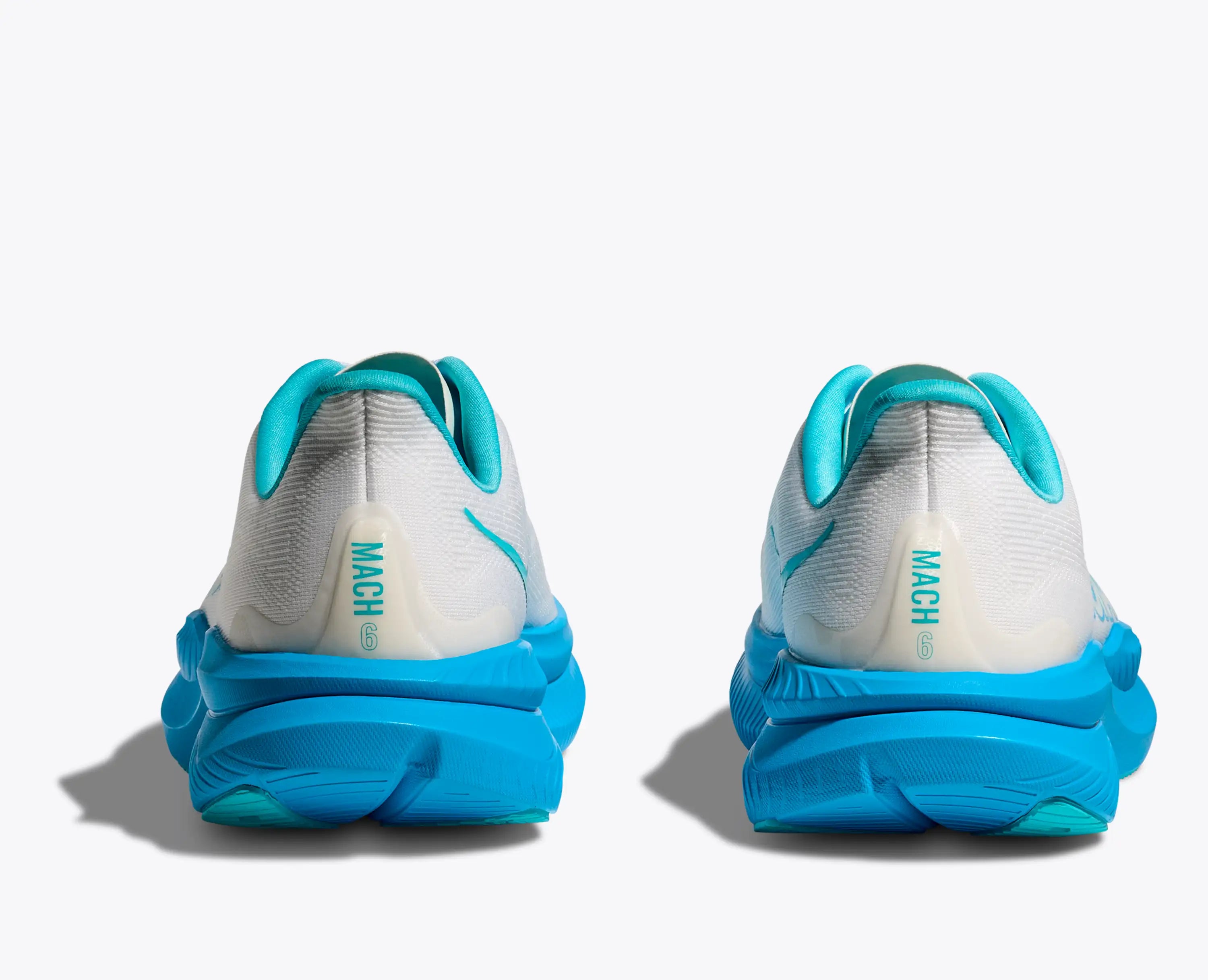 Hoka 'S Mach 6 White Skyward Blue