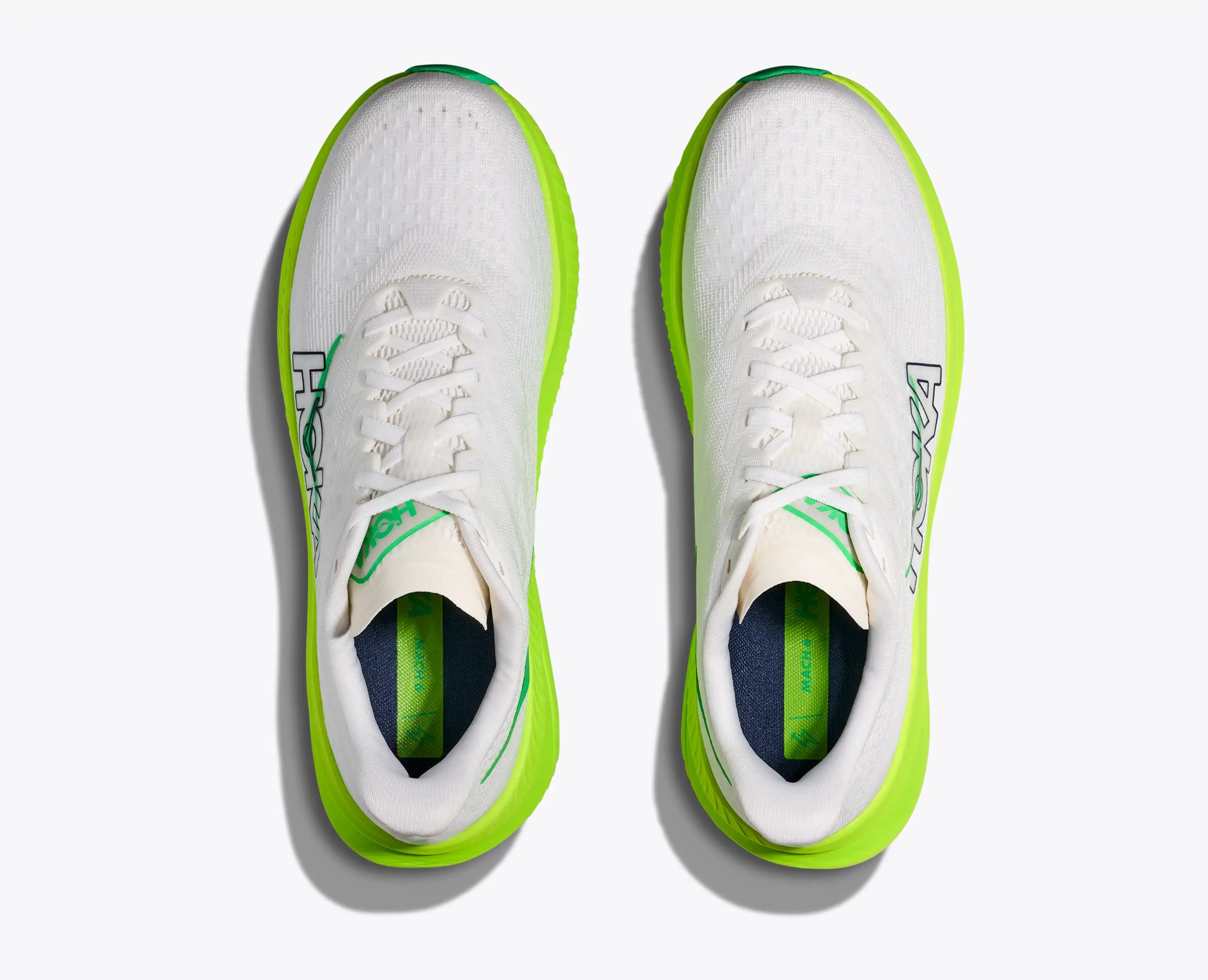 Hoka 'S Mach 6 White Neon Lime ()