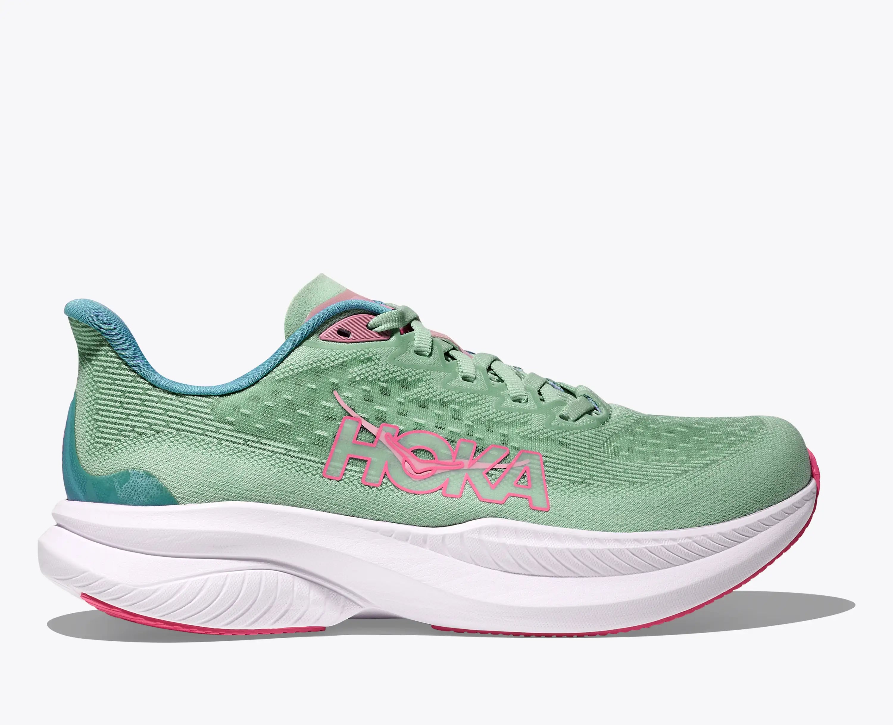 Hoka Women'S Mach 6 Jadeite Alpine Blue