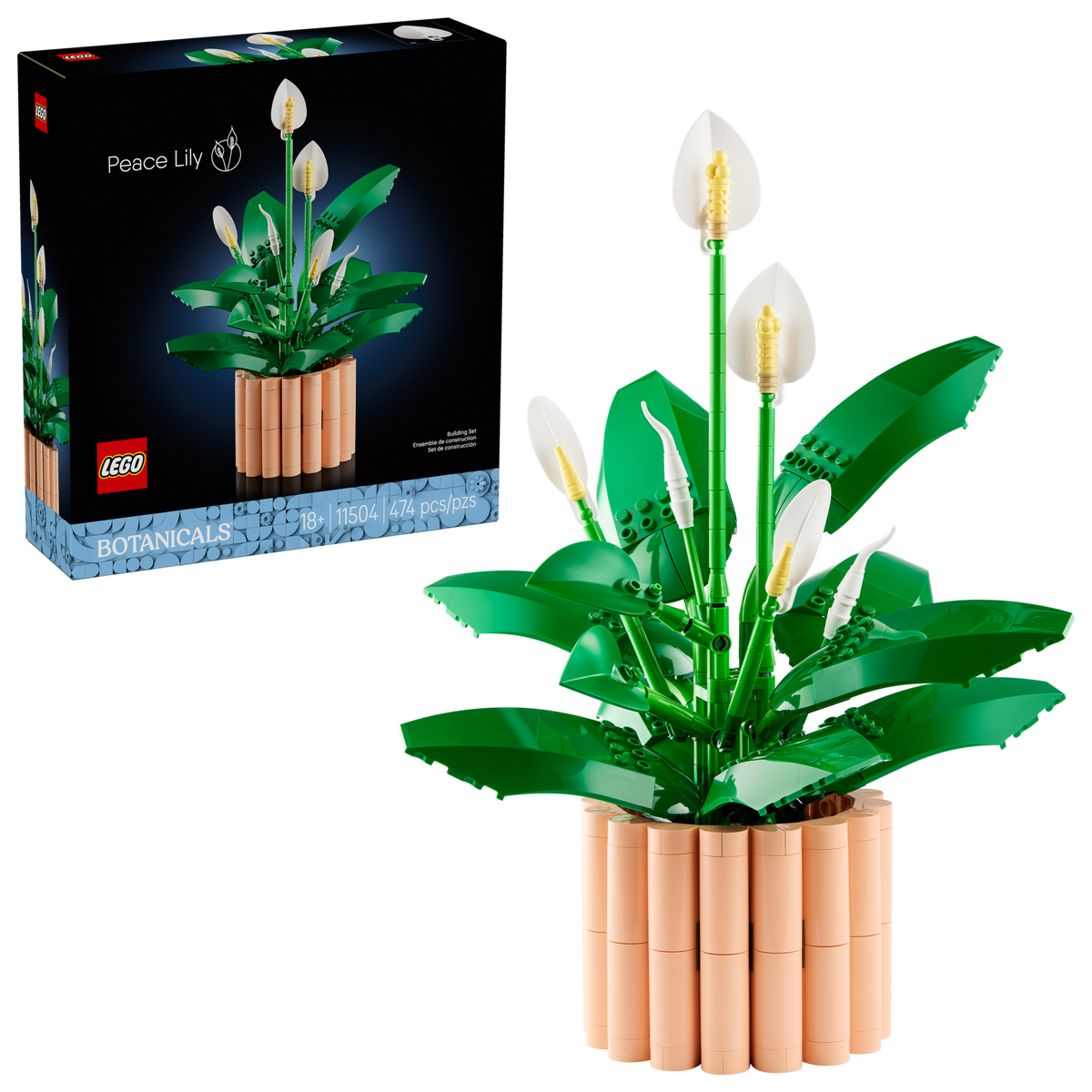 LEGO Peace Lily, front