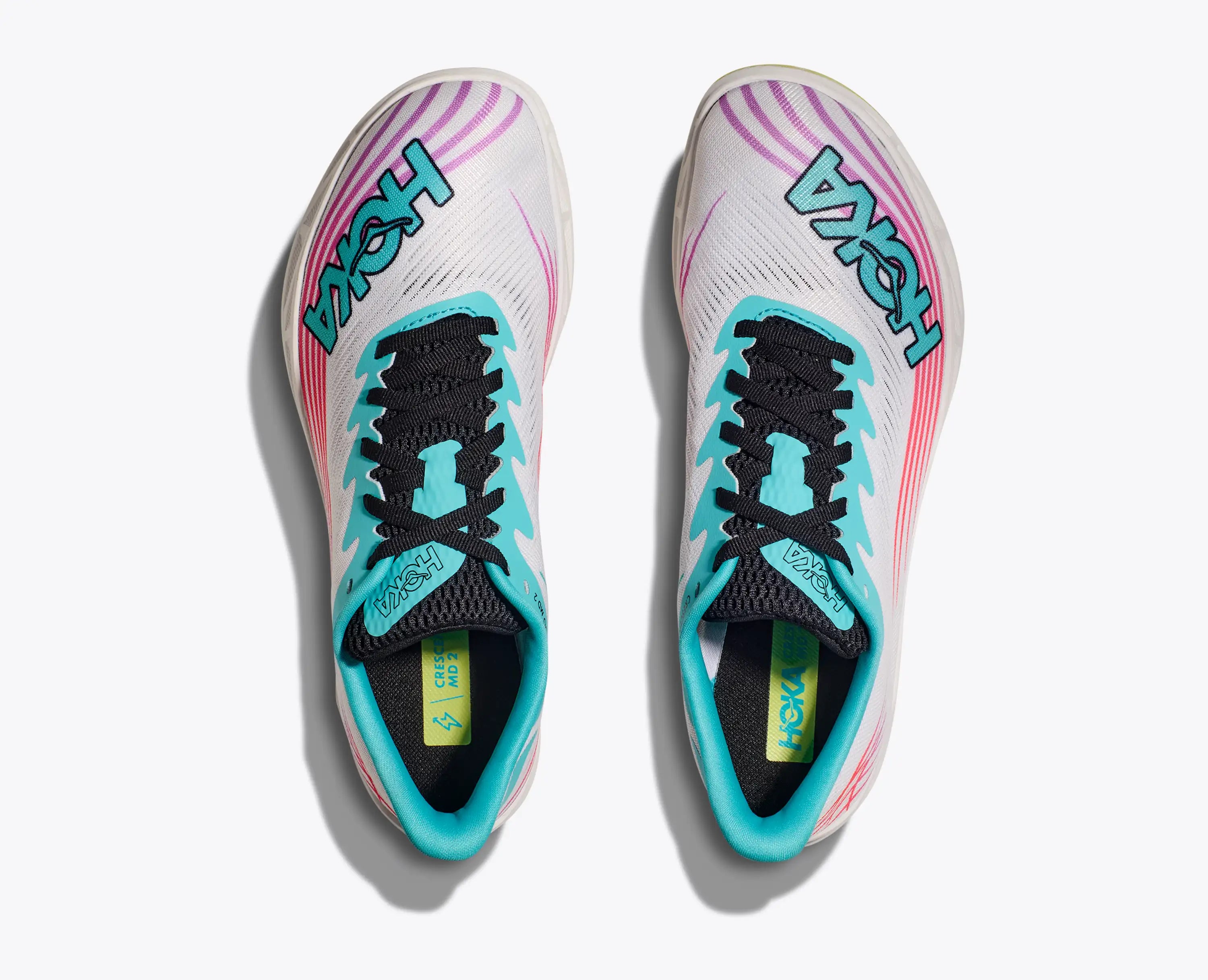 Hoka Crescendo Md 2 White Cielo Blue