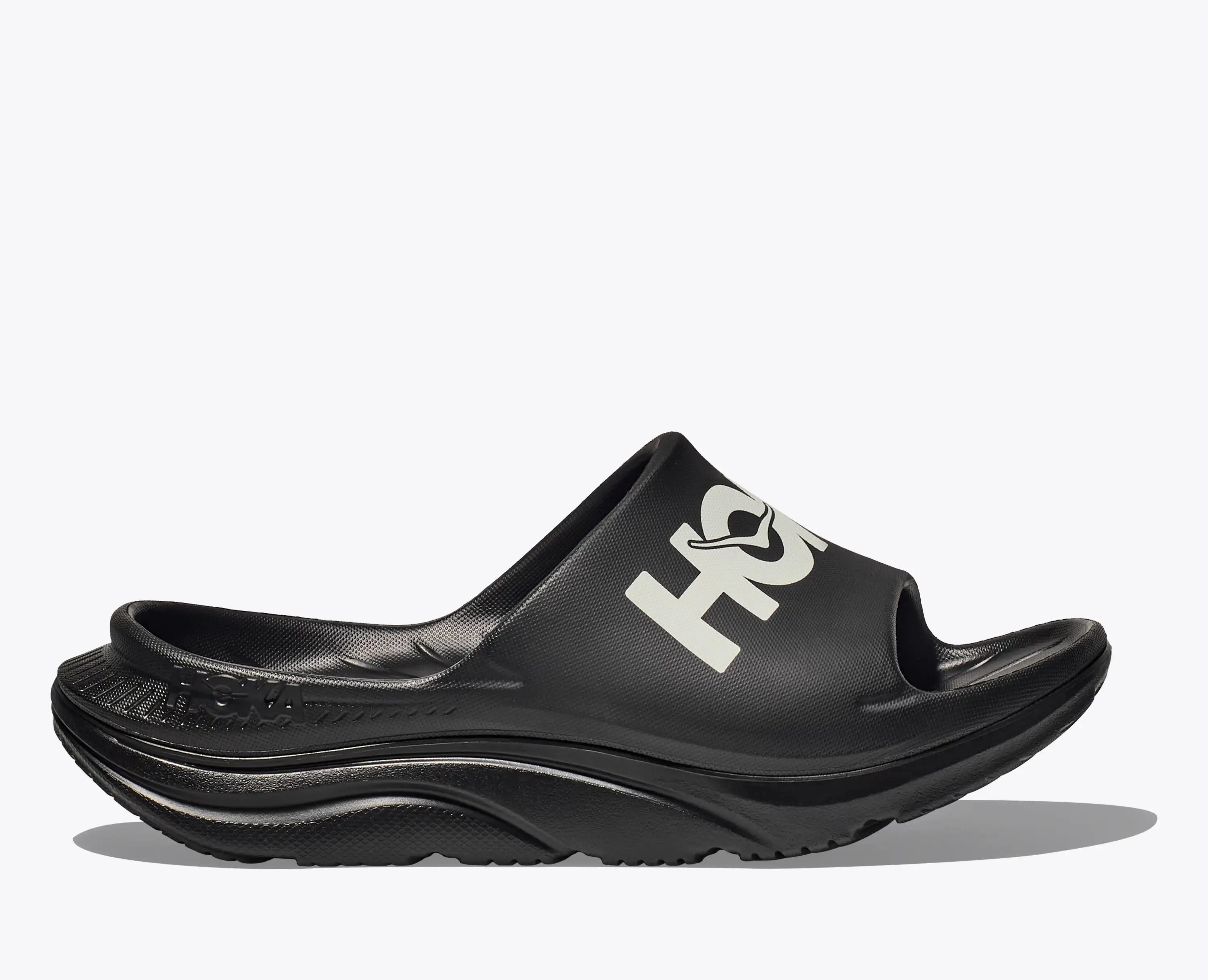 Hoka Ora Athletic Slide Black White