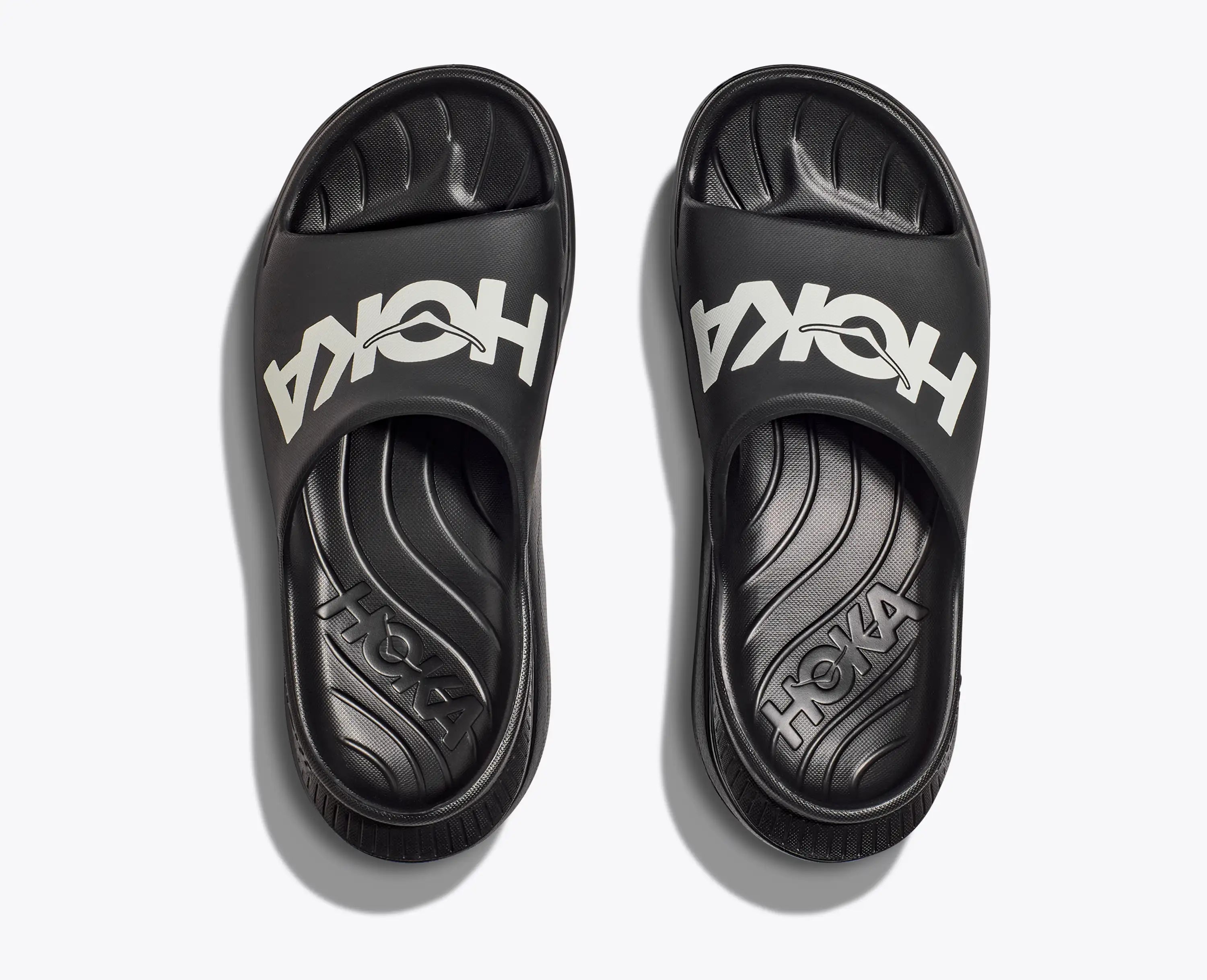 Hoka Ora Athletic Slide Black White