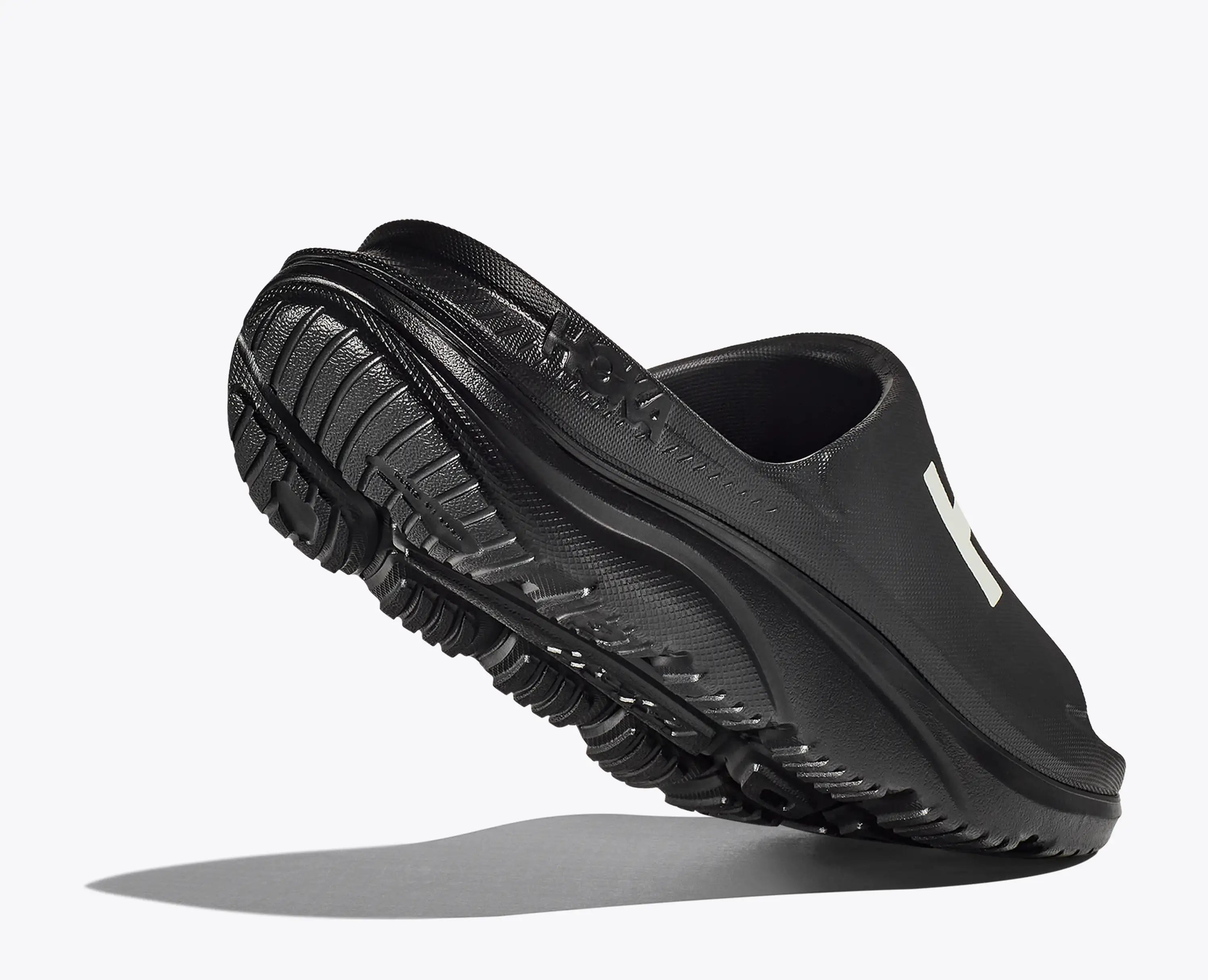 Hoka Ora Athletic Slide Black White