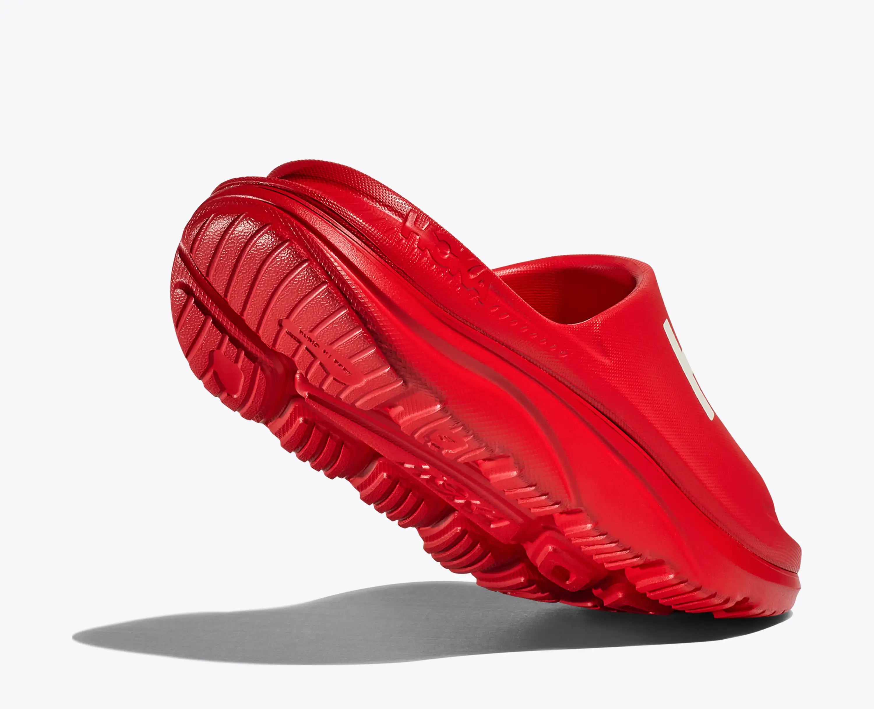 Hoka Ora Athletic Slide Vermillion White