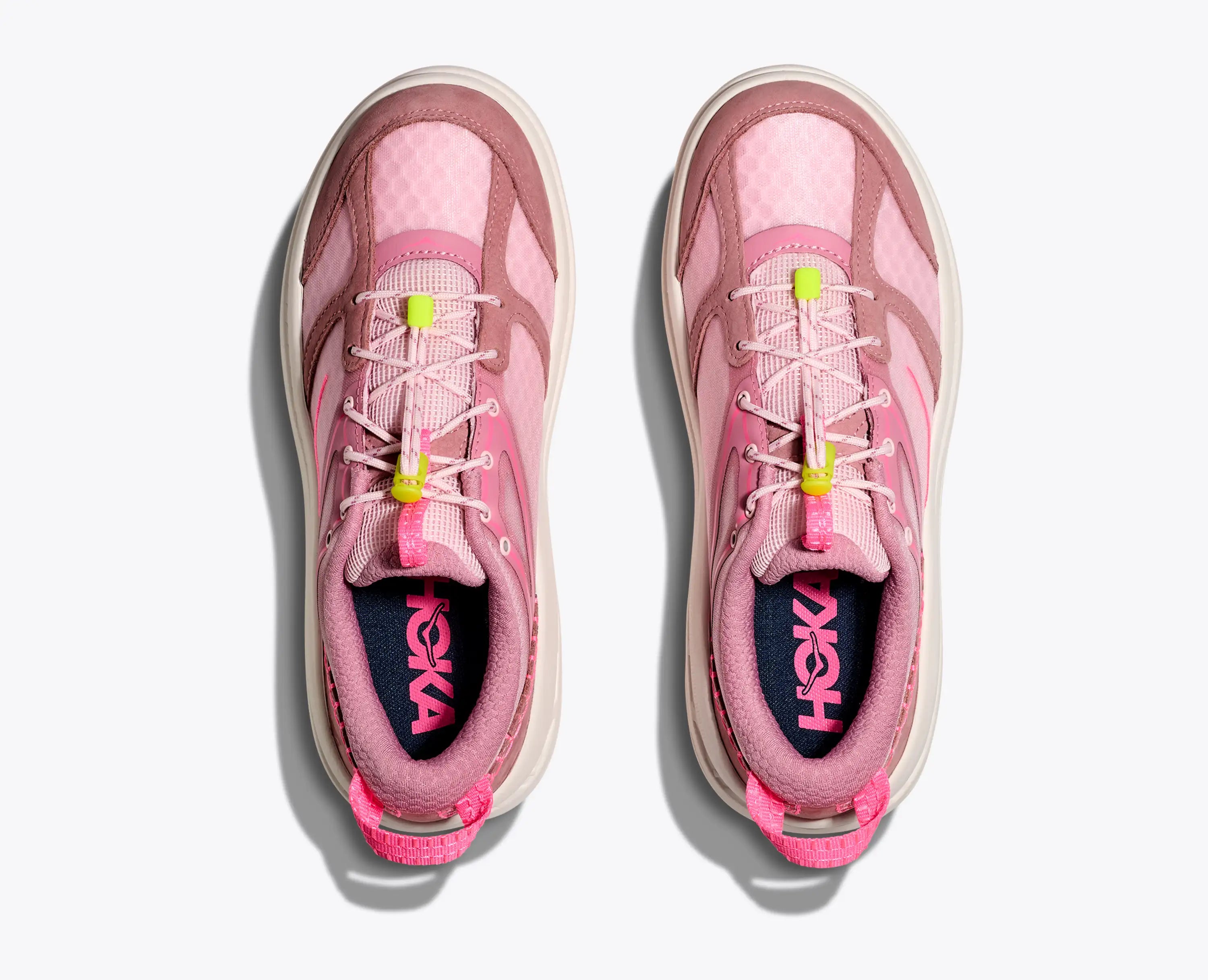 Hoka Bondi B3Ls Dried Rose Neon Rose