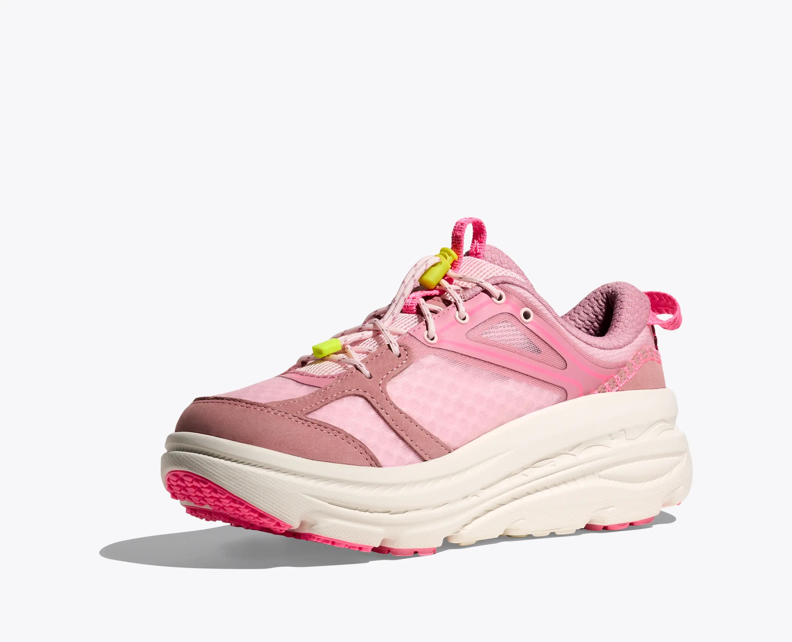 Hoka Bondi B3Ls Dried Rose Neon Rose