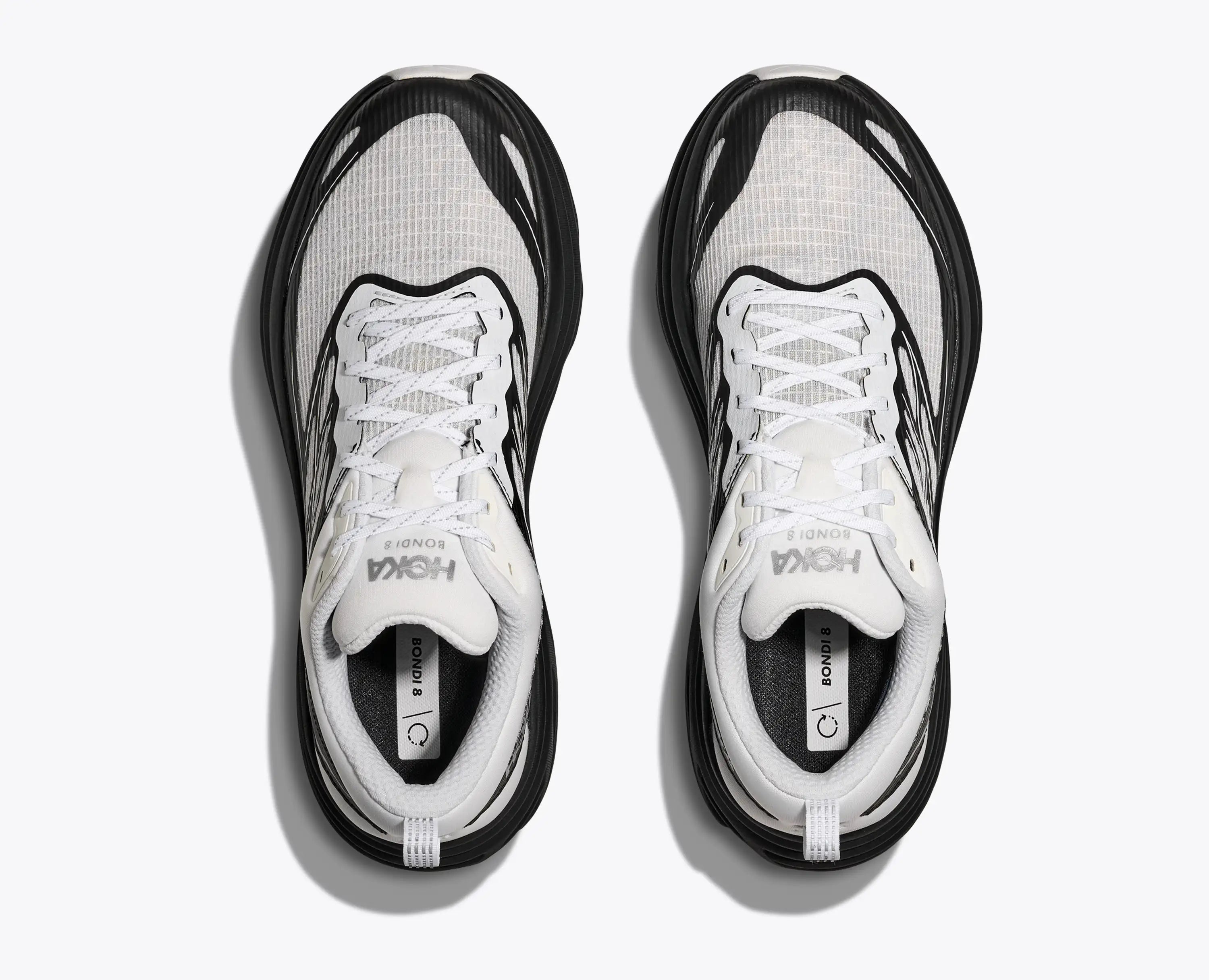 Hoka Stealth Tech Bondi 8 Caged Frost Black