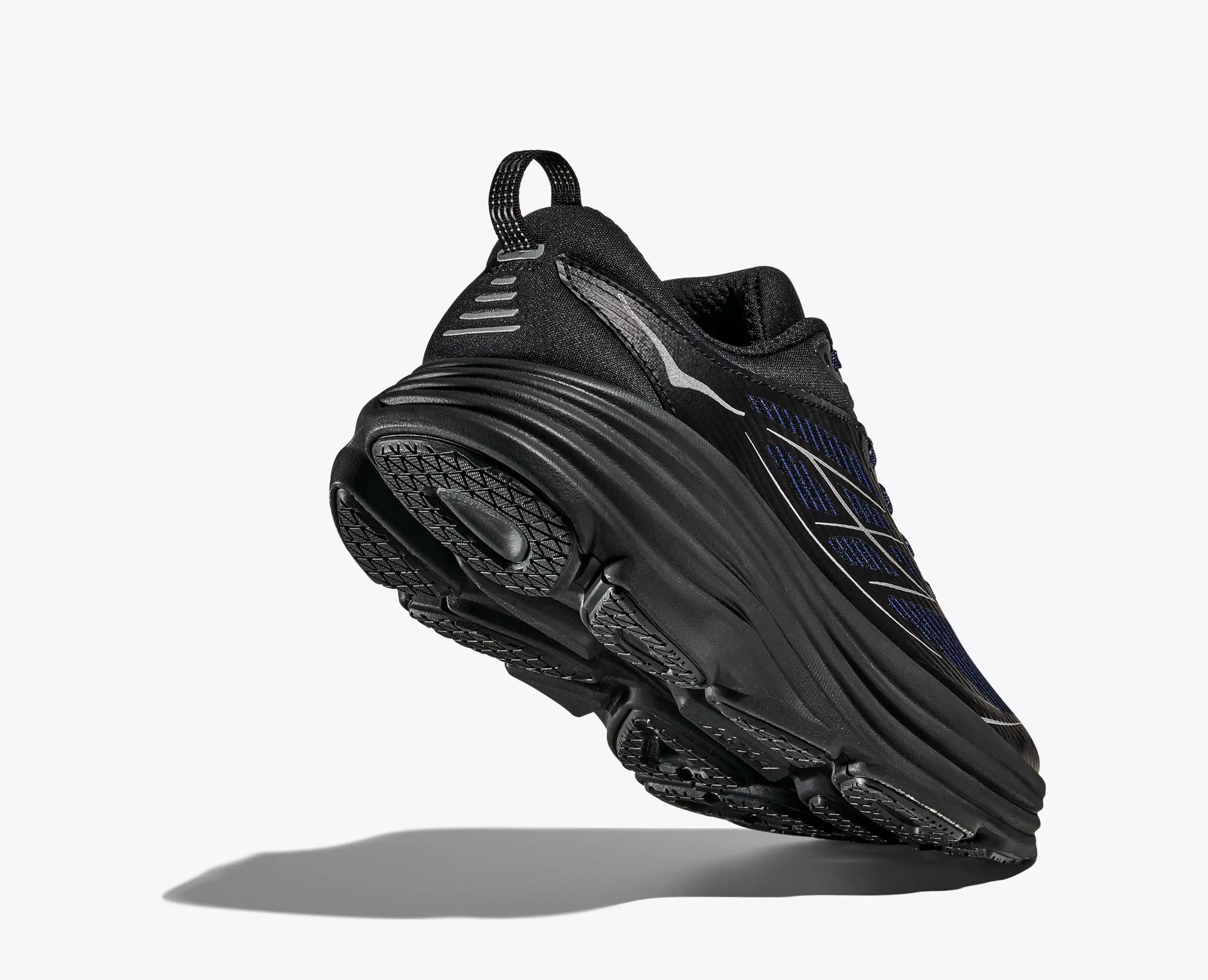 Hoka Stealth Tech Bondi 8 Caged Midnight Blue Black