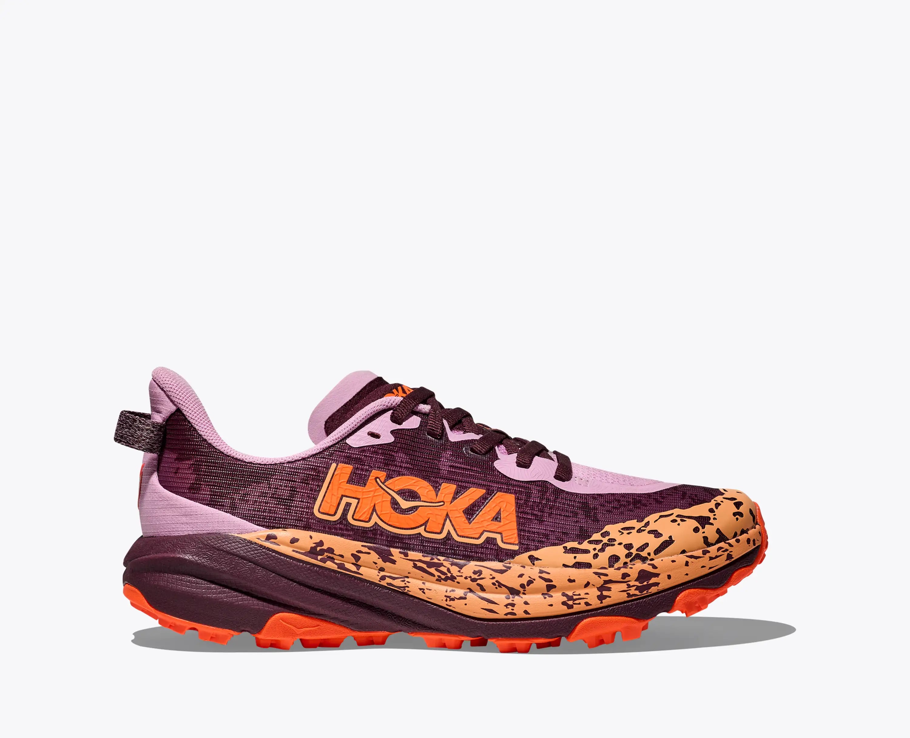 Hoka Big Kids Speedgoat 6 Flower Nectar Neon Tangerine