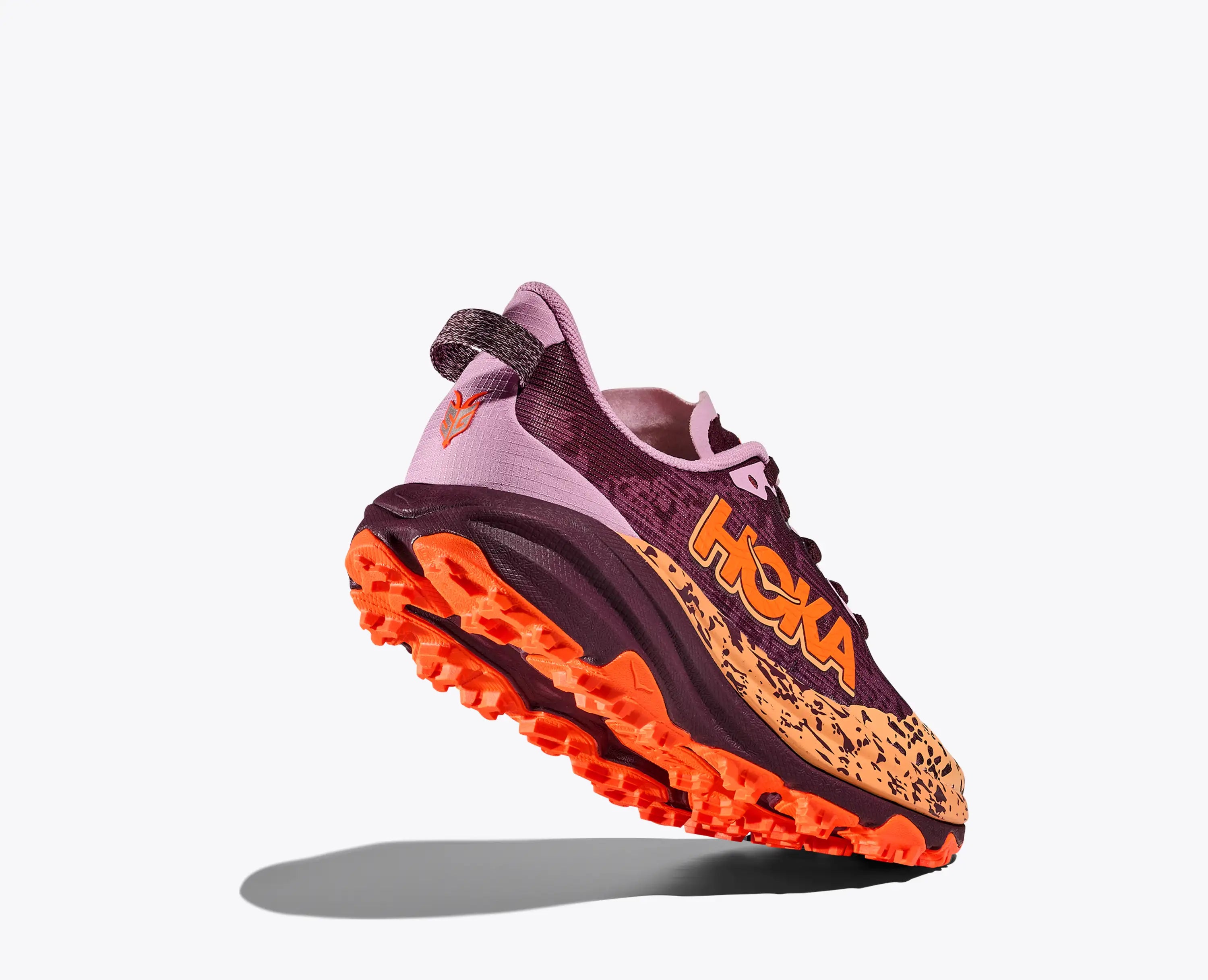 Hoka Big Kids Speedgoat 6 Flower Nectar Neon Tangerine