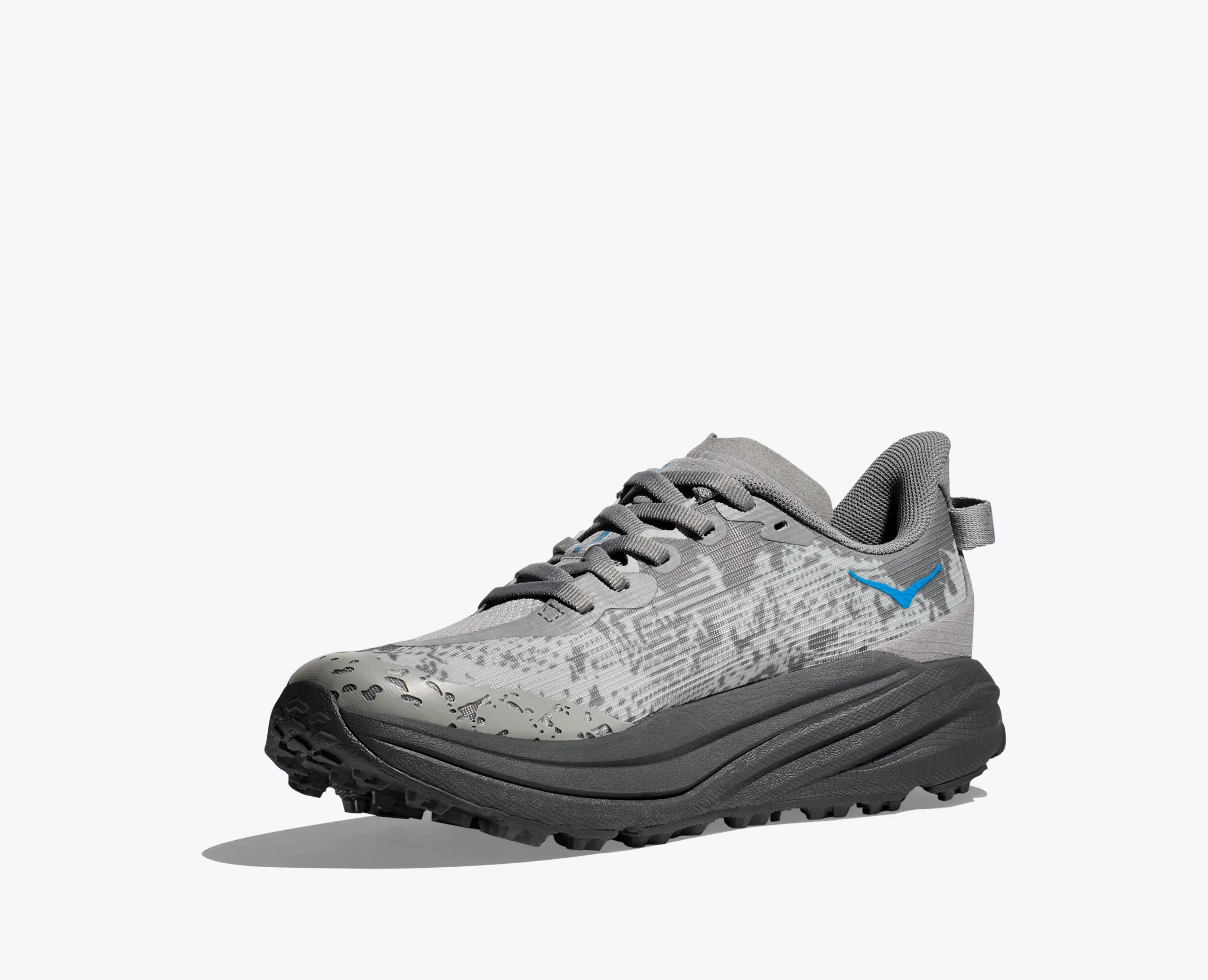 Hoka Big Kids Speedgoat 6 Galactic Grey Hoka Blue