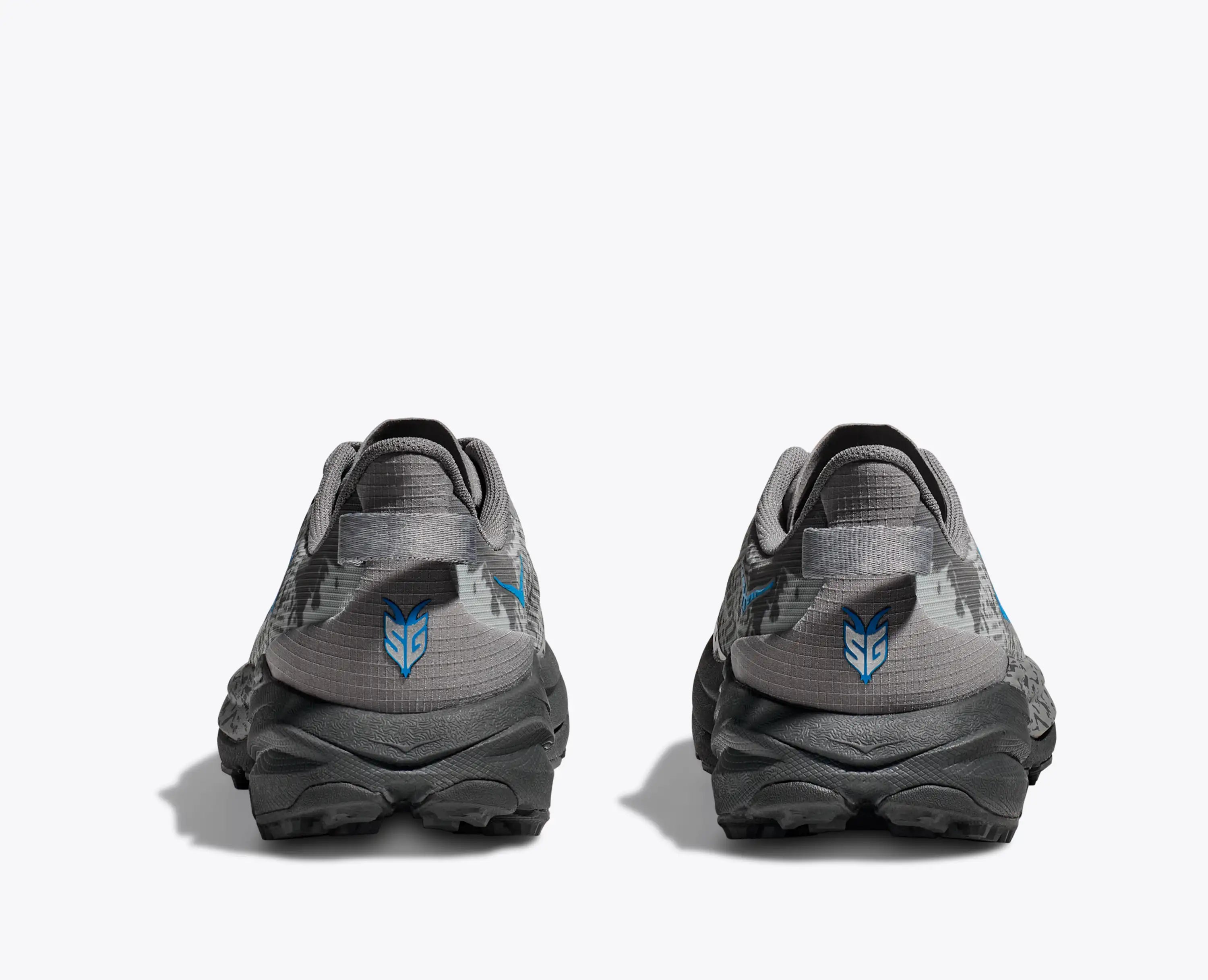 Hoka Big Kids Speedgoat 6 Galactic Grey Hoka Blue