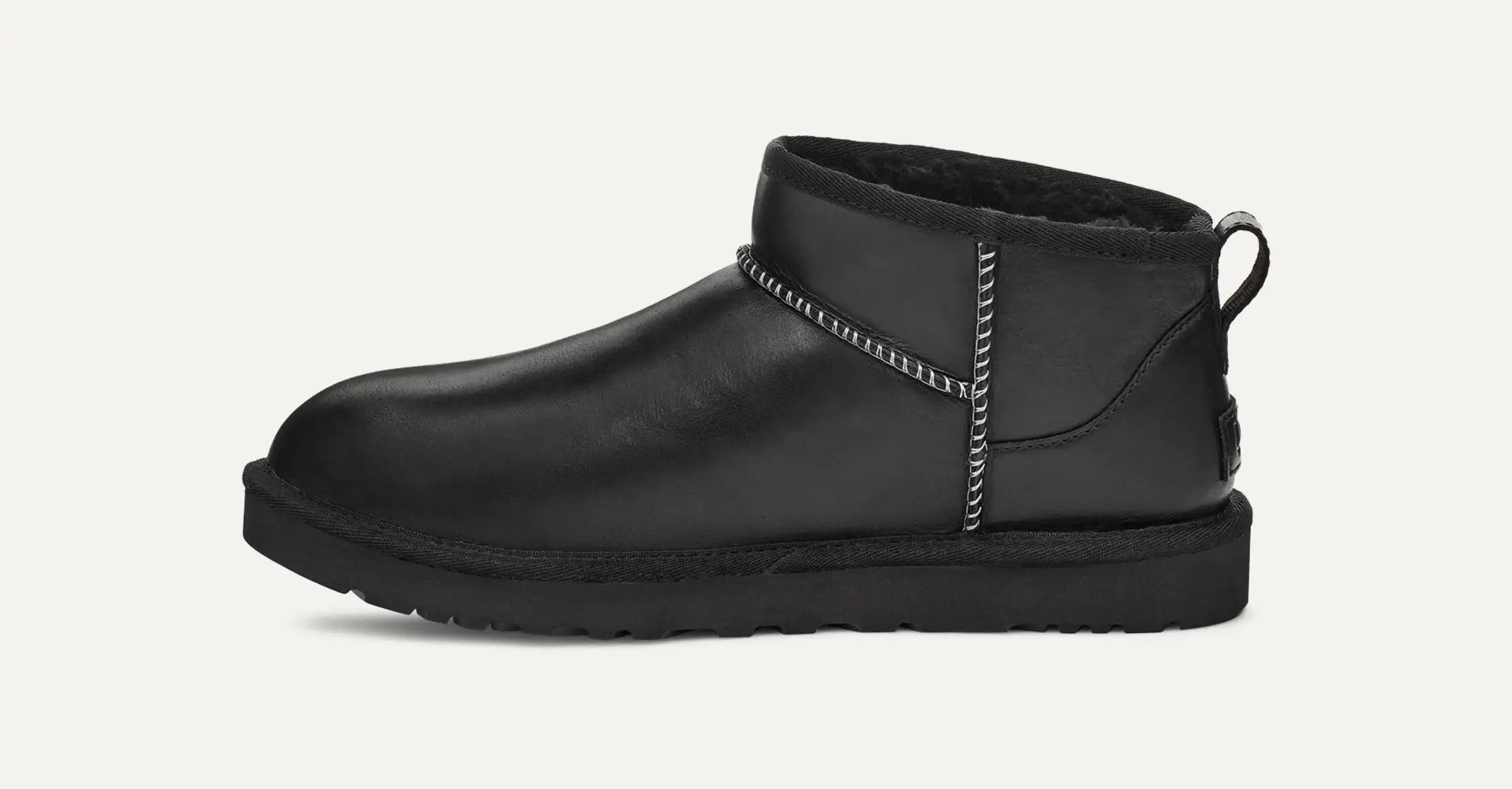 Ugg Classic Ultra Mini Leather Regen Black
