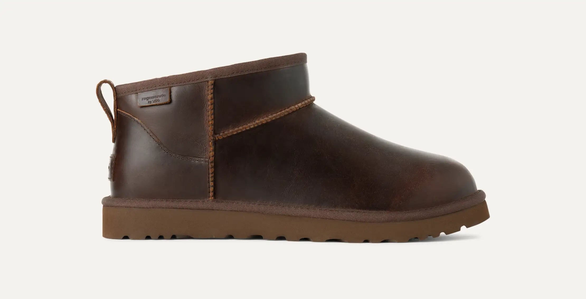 Ugg Classic Ultra Mini Leather Regen Ironwood