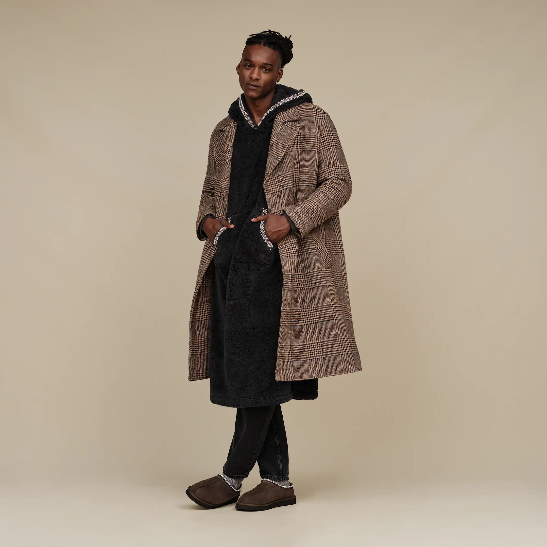 Ugg Uggfluff Oversized Hoodie Black