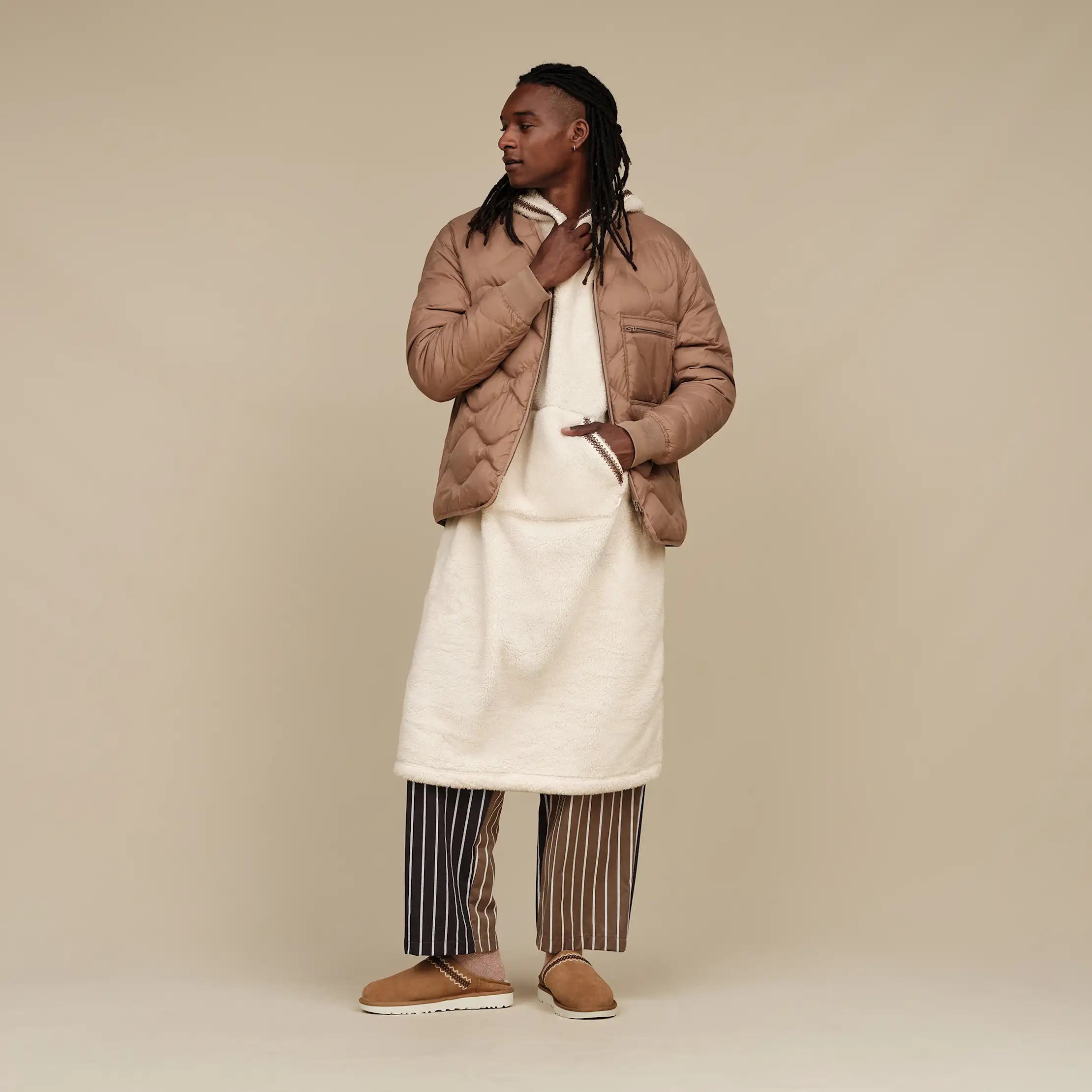 Ugg Uggfluff Oversized Hoodie Cream