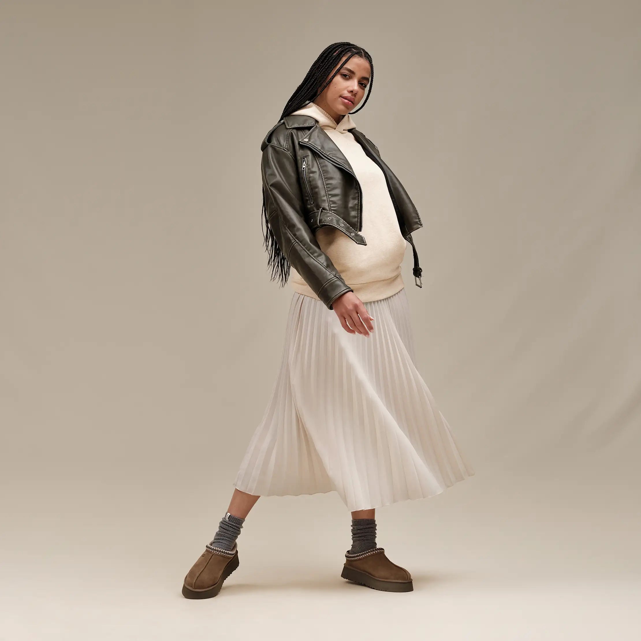 Ugg Classic Hoodie Sand Heather
