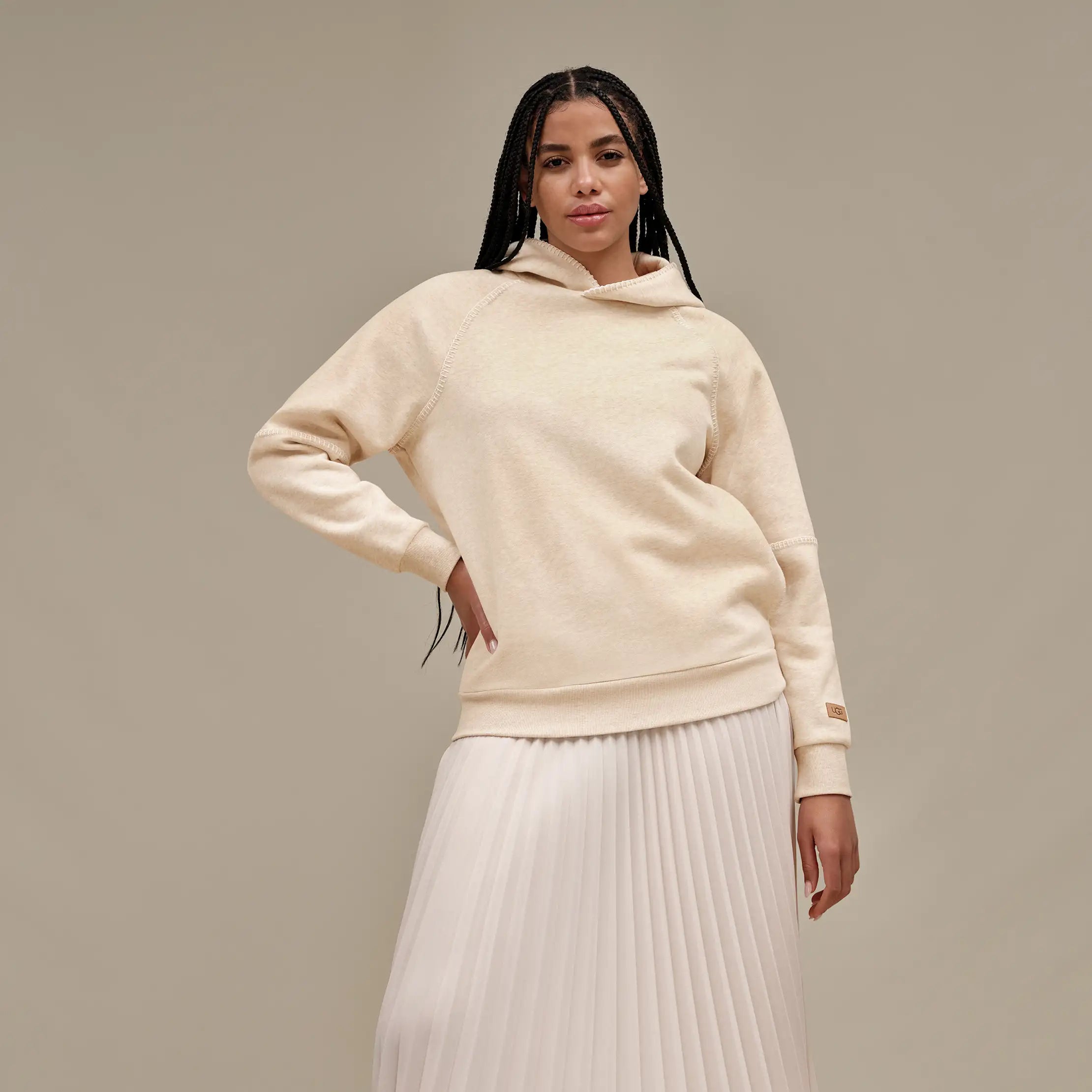 Ugg Classic Hoodie Sand Heather