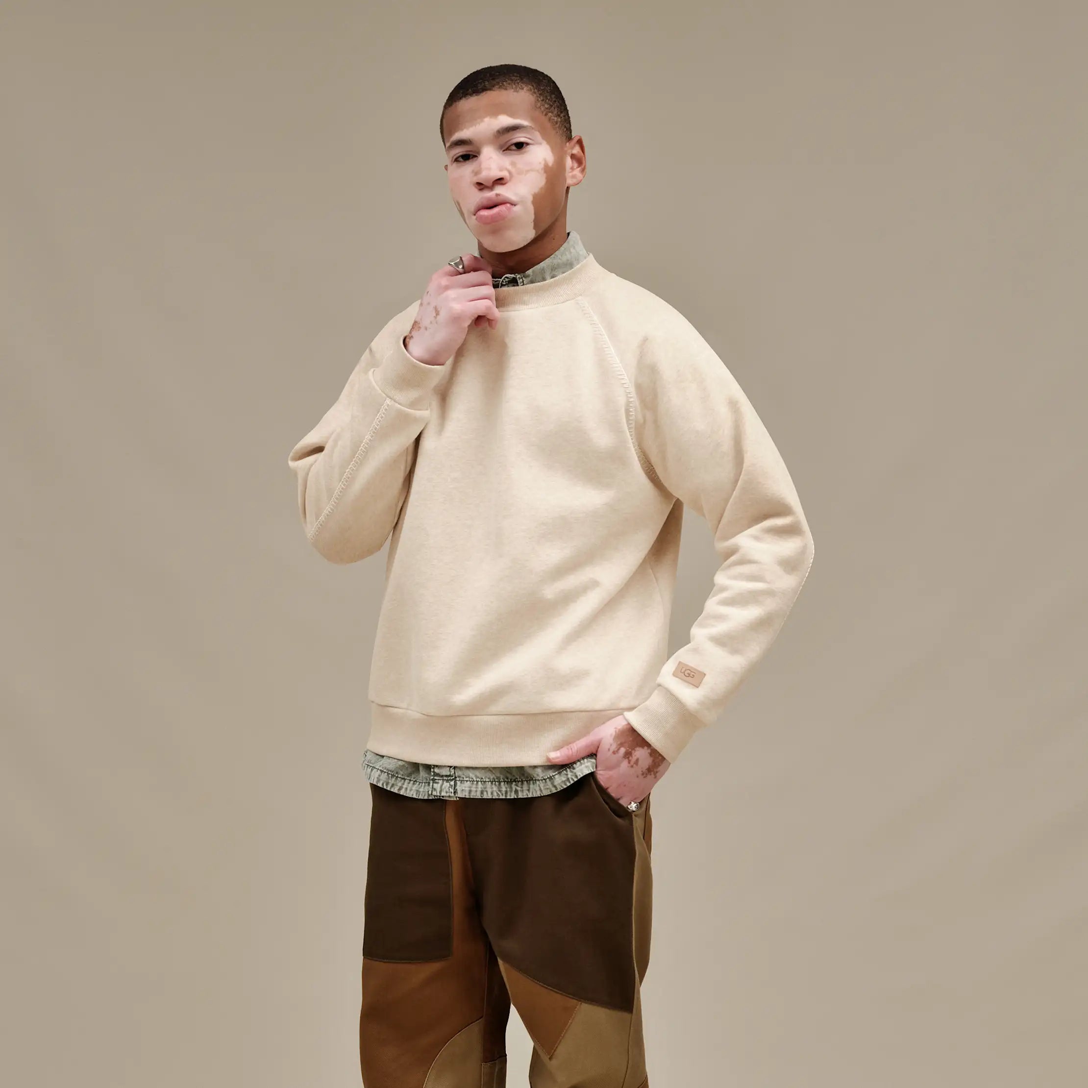 Ugg Classic Crewneck Sand Heather