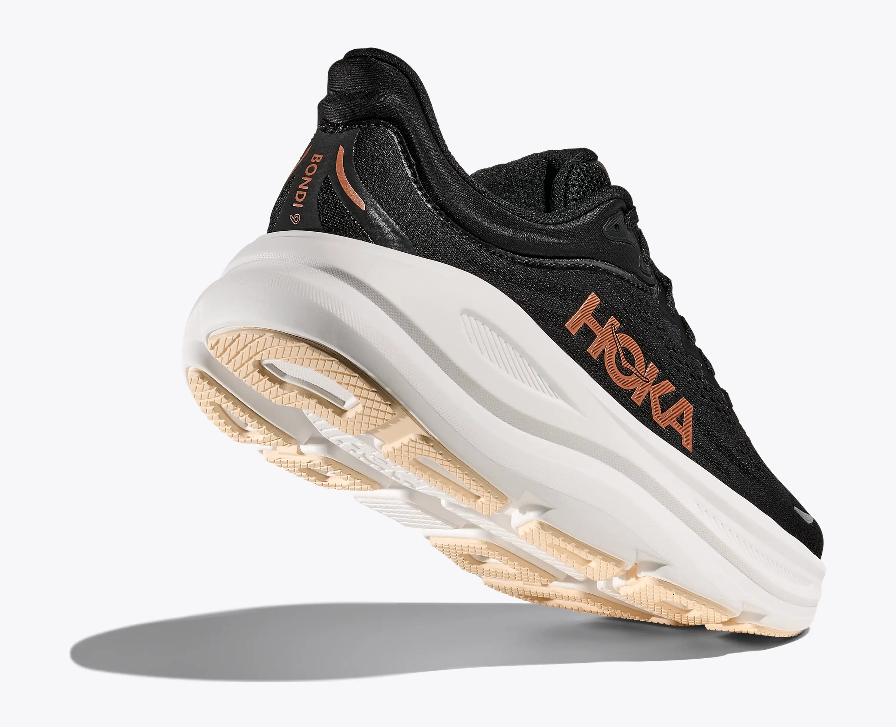 Hoka Women'S Bondi 9 Black Rose Gold