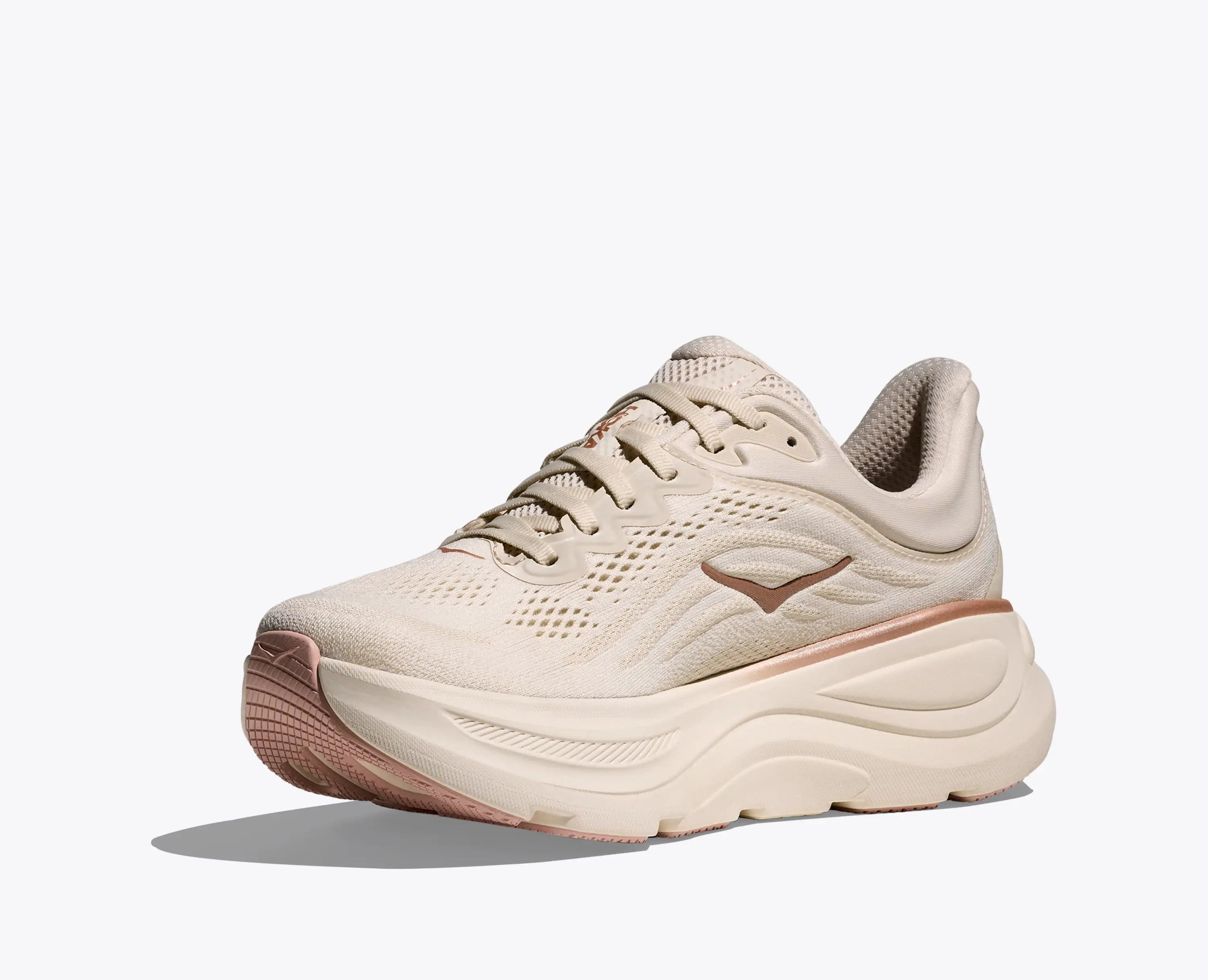 Hoka Women'S Bondi 9 Oat Milk Rose Gold