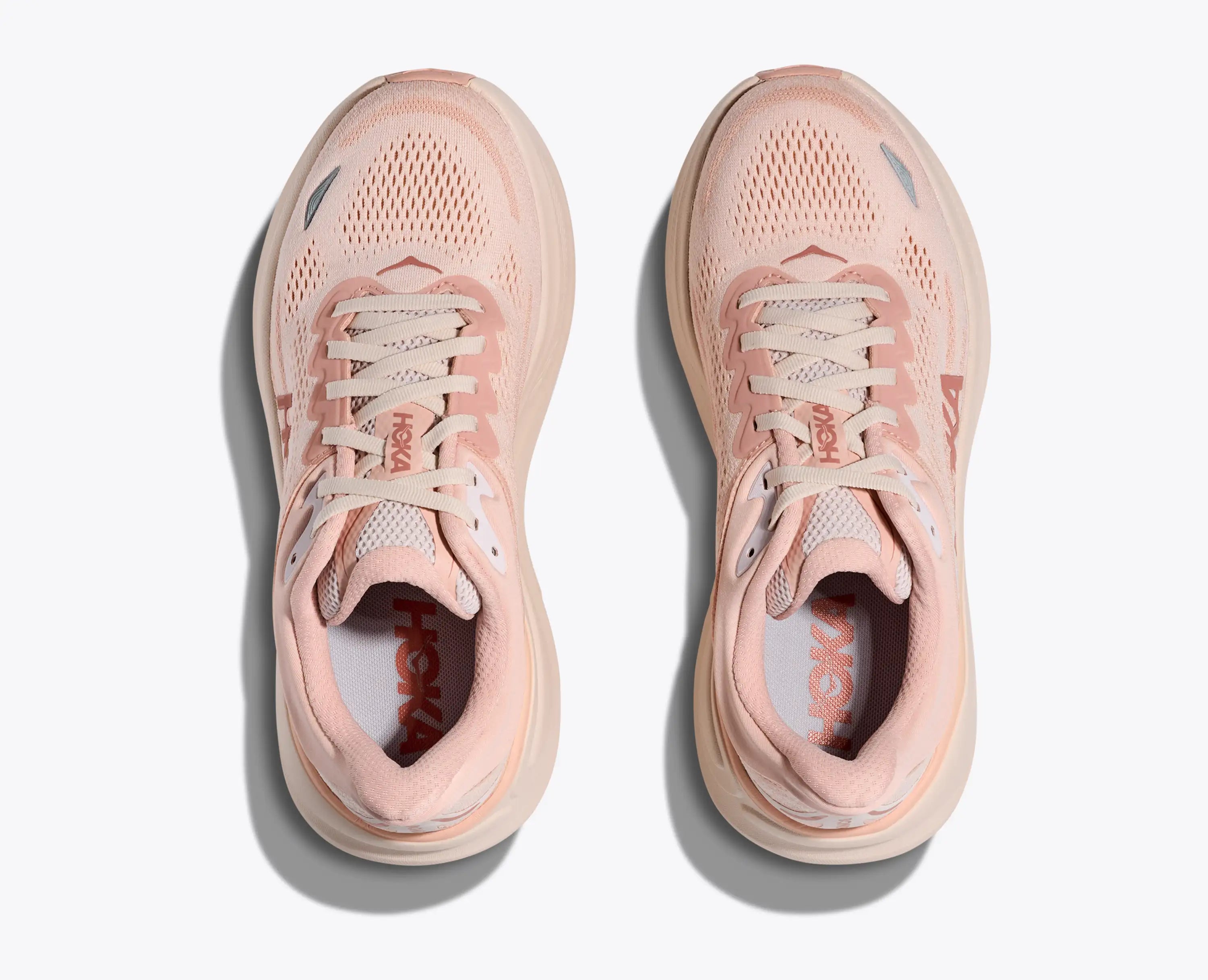Hoka Women'S Bondi 9 Rose Latte Rose Cream
