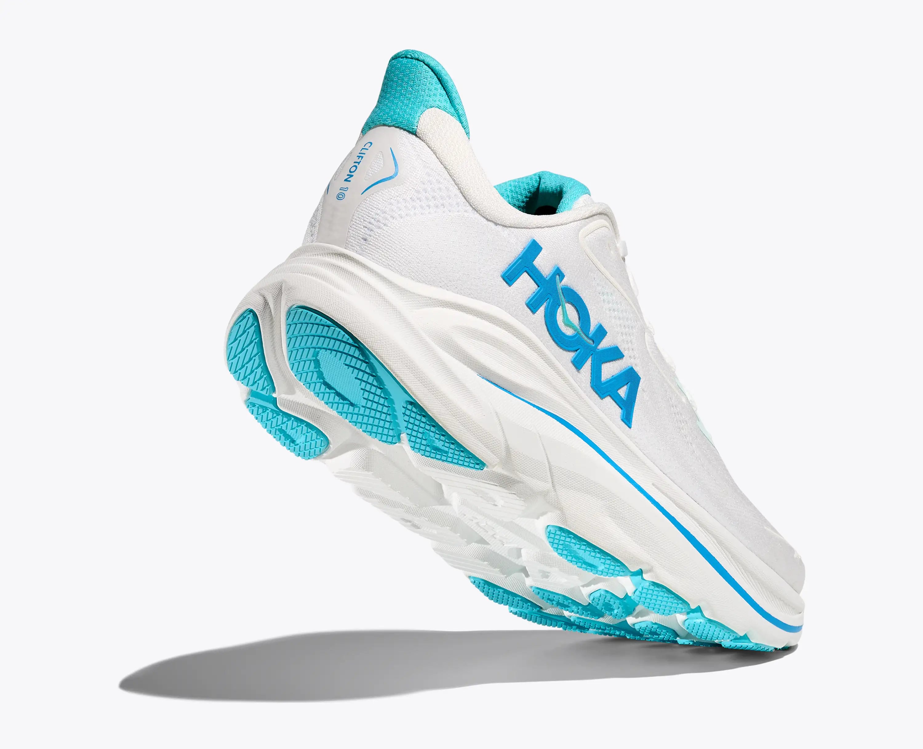 Hoka 'S Clifton 10 White Skyward Blue