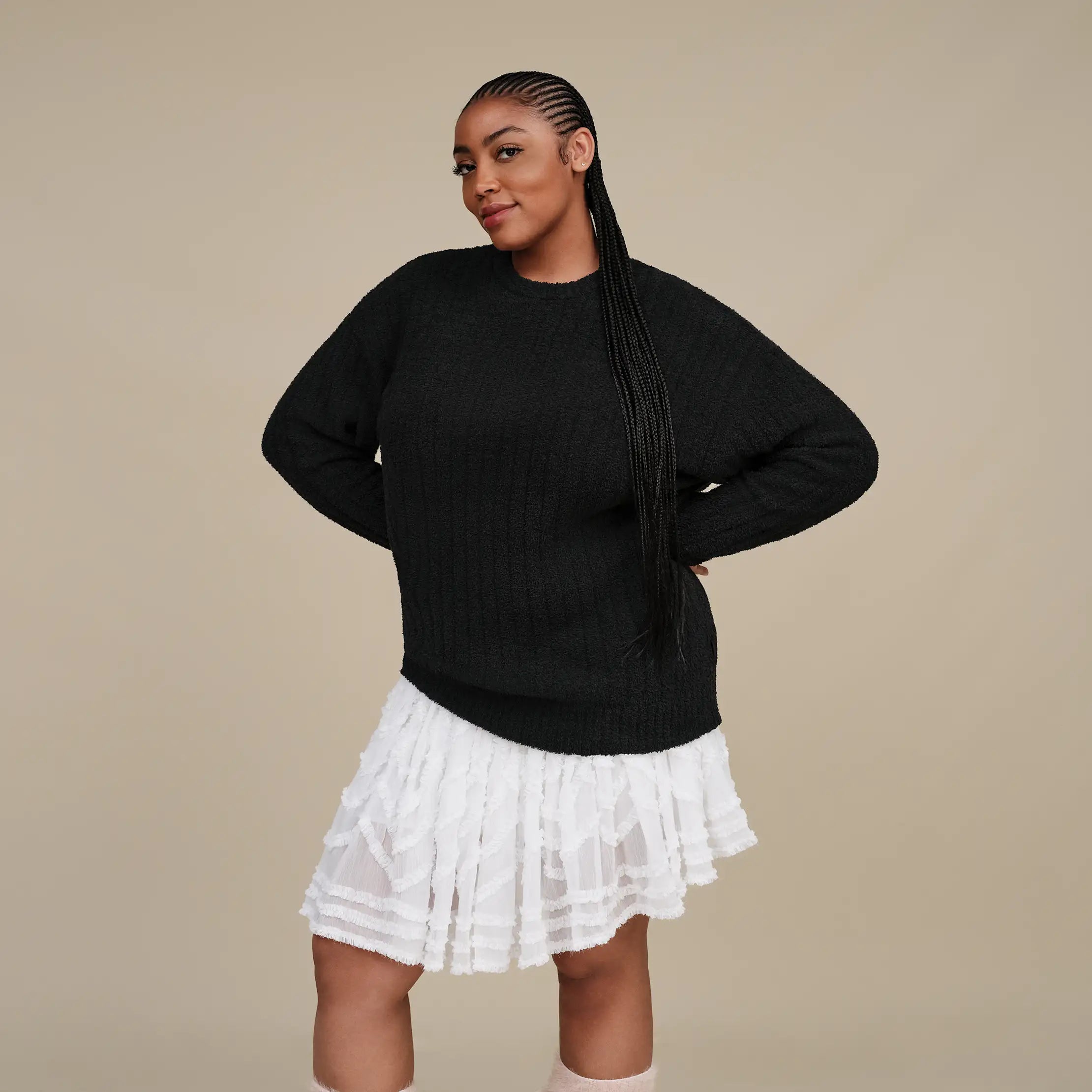 Ugg Riz Top Rib Black