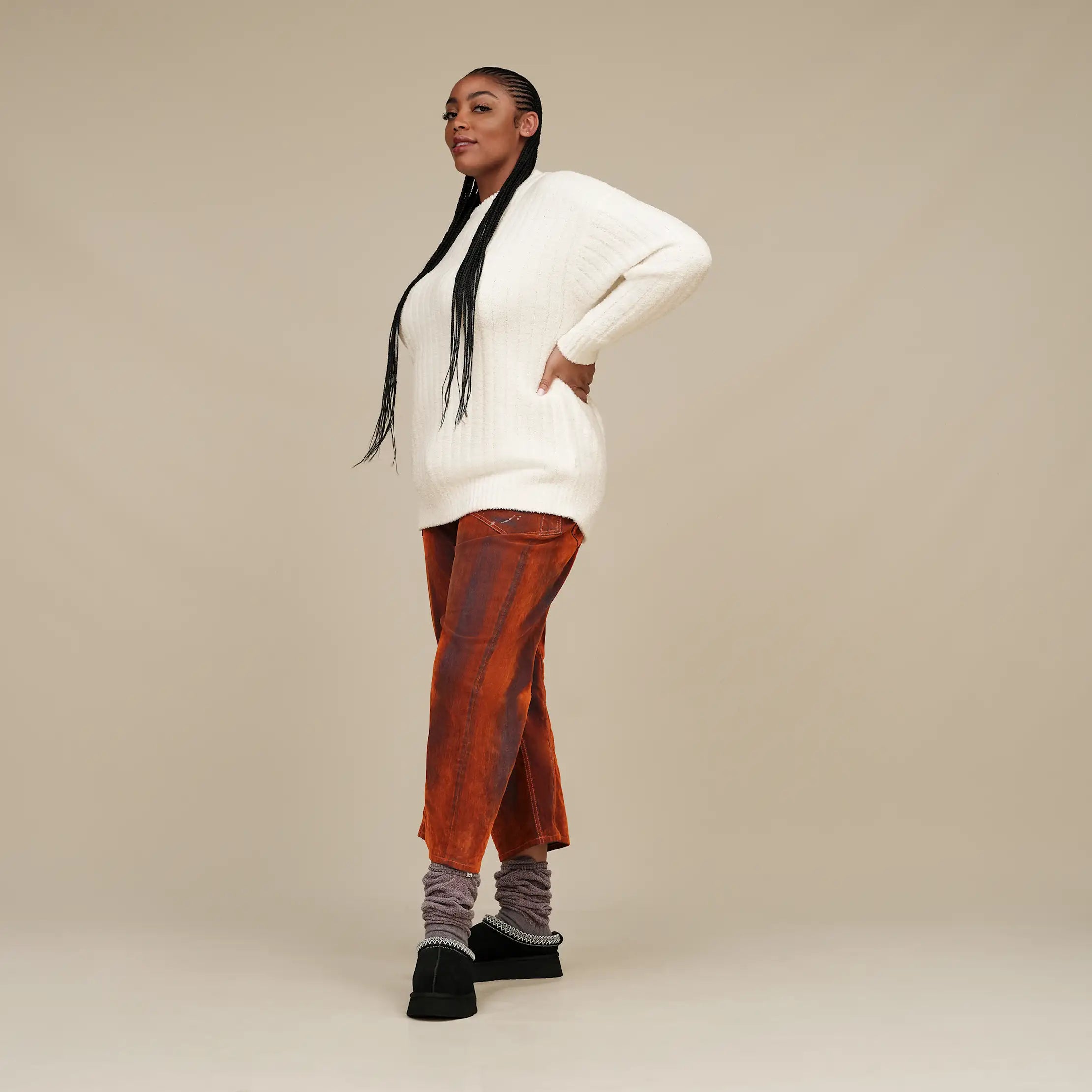 Ugg Riz Top Rib Cream