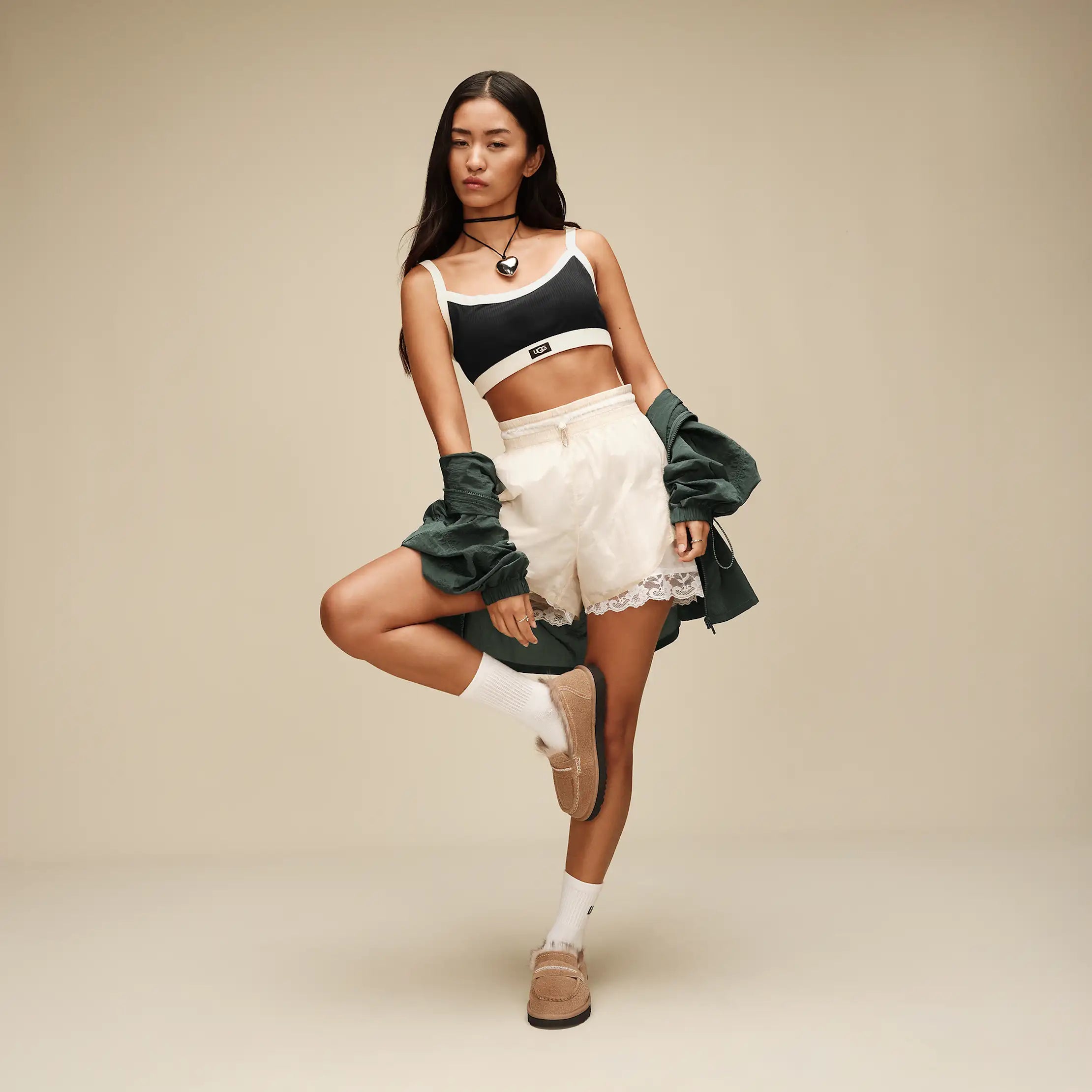 Ugg Tesia Bralette Rib Black/Nimbus