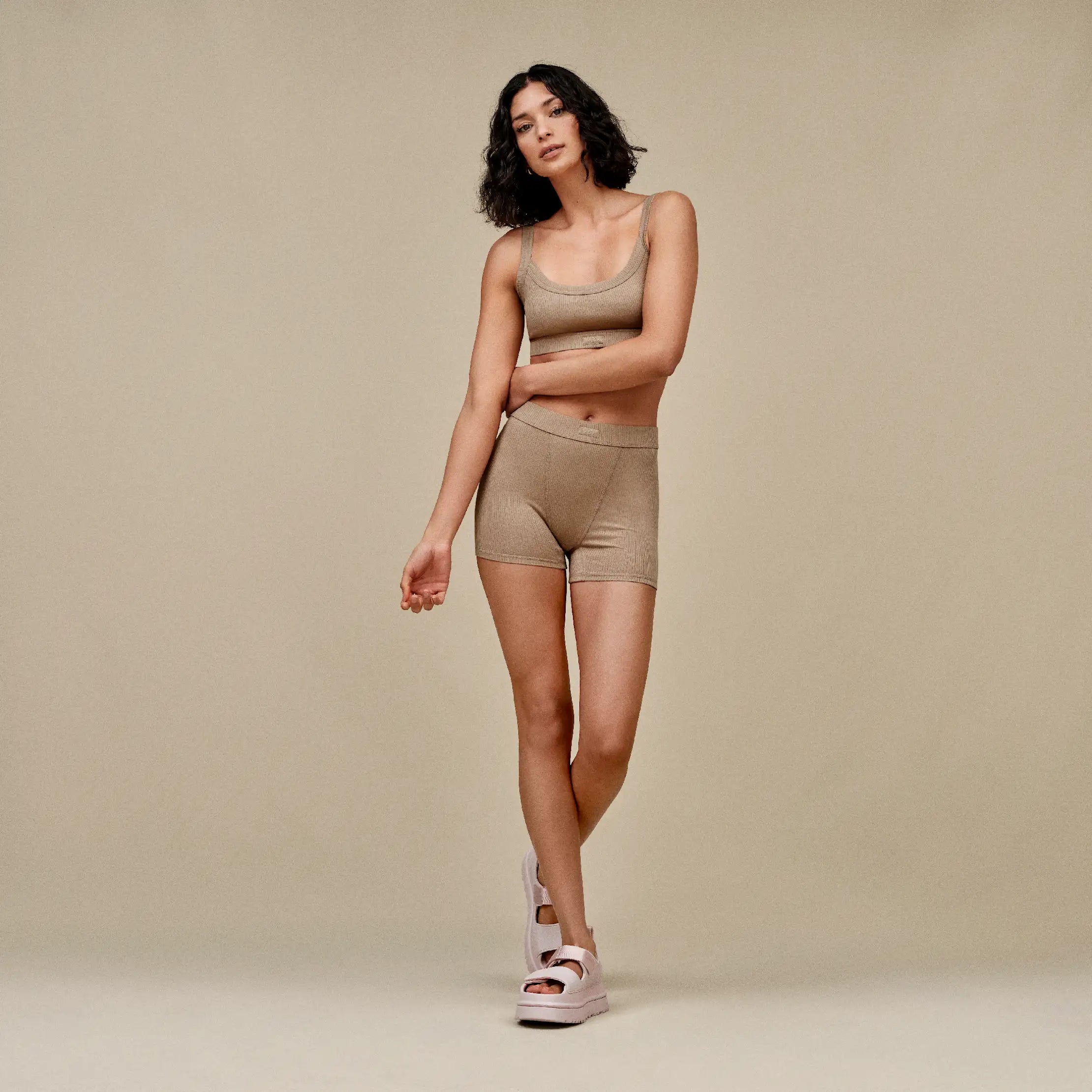 Ugg Tesia Bralette Rib Silver Taupe