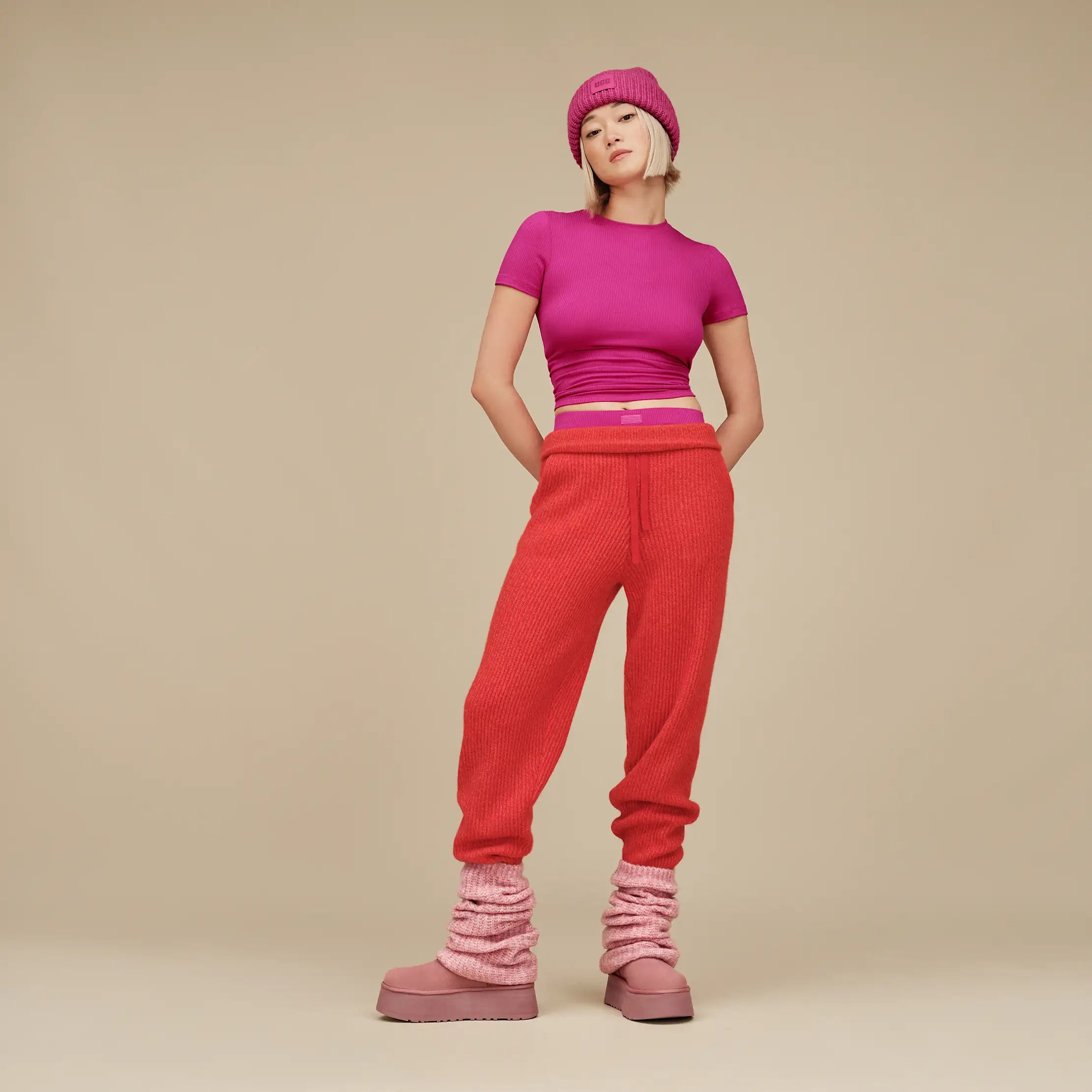 Ugg Miriam Baby Tee Rib Chroma Pink