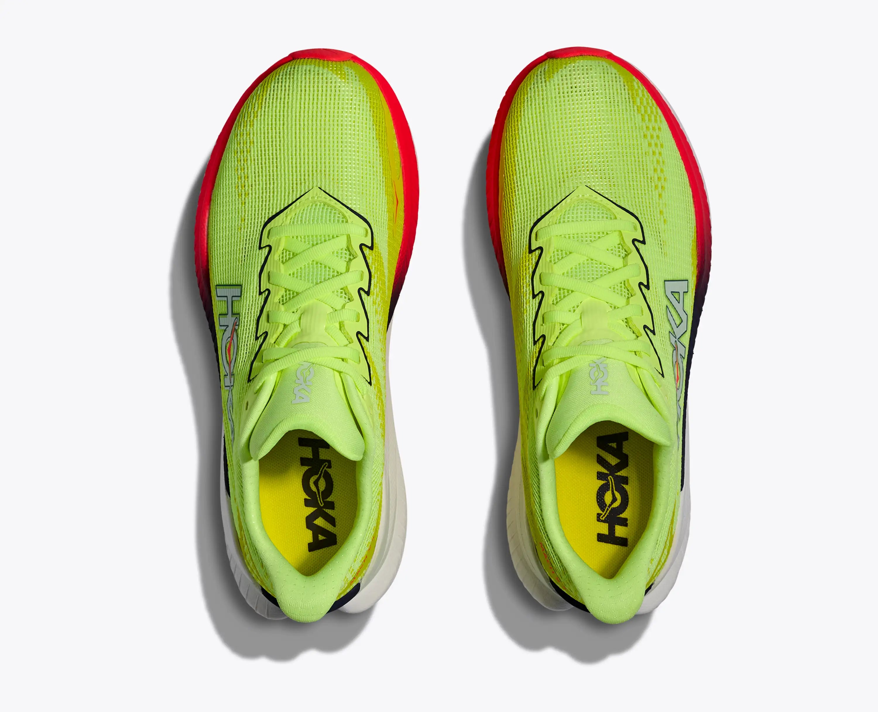 Hoka Women'S Mach X 3 Neon Yuzu Squid Ink