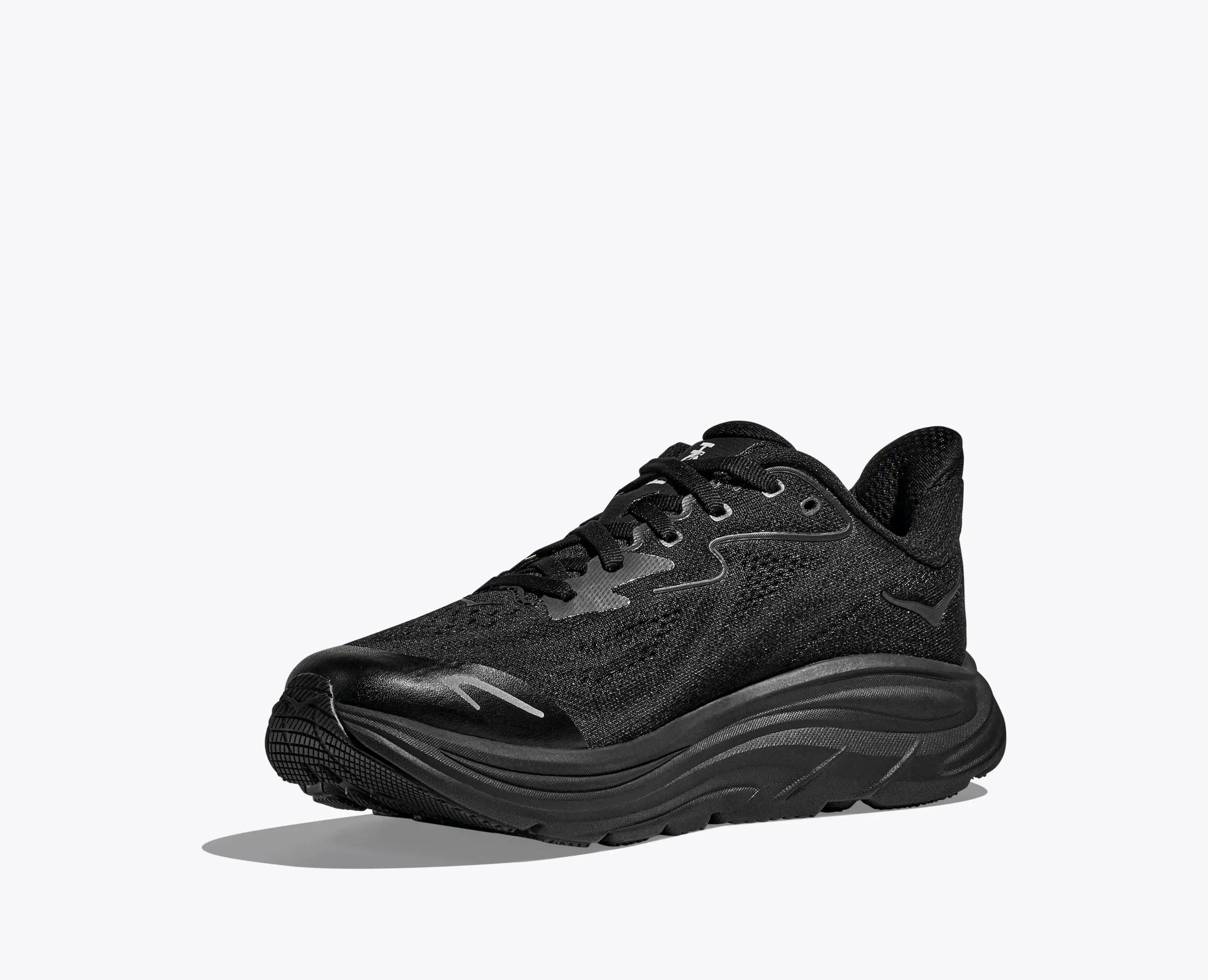 Hoka Big Kids Clifton 10 Black Black