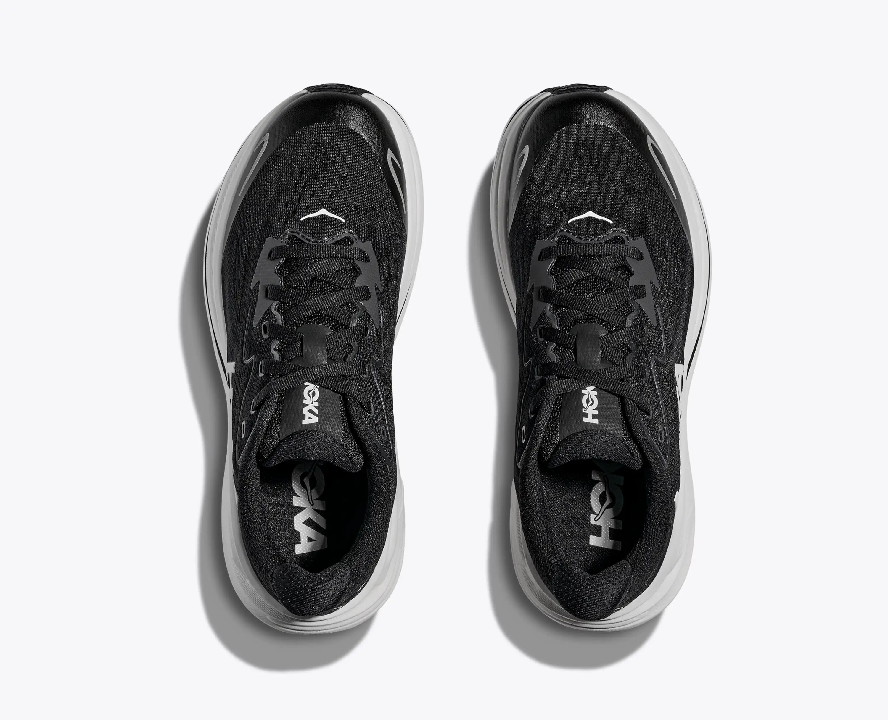 Hoka Big Kids Clifton 10 Black White