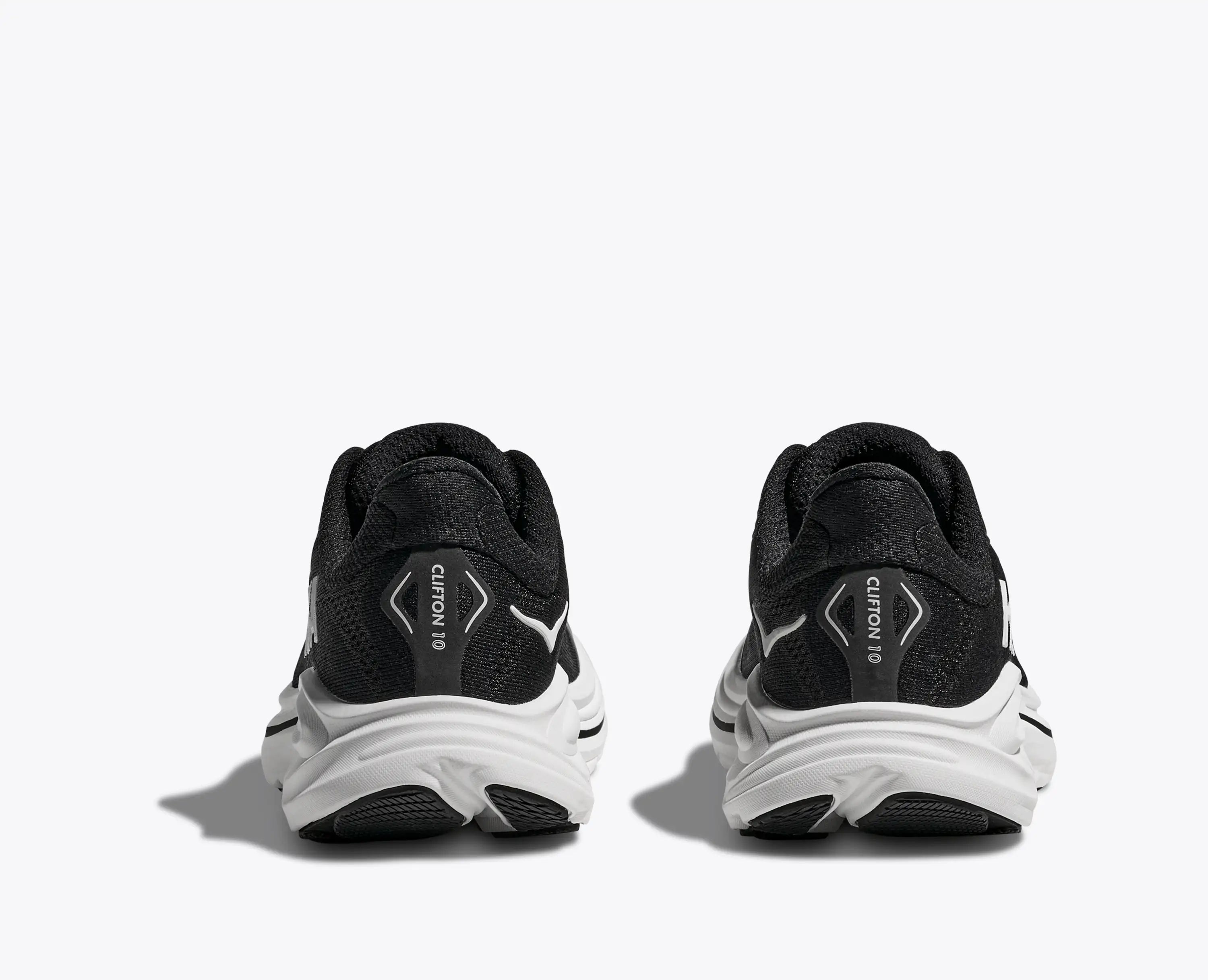 Hoka Big Kids Clifton 10 Black White