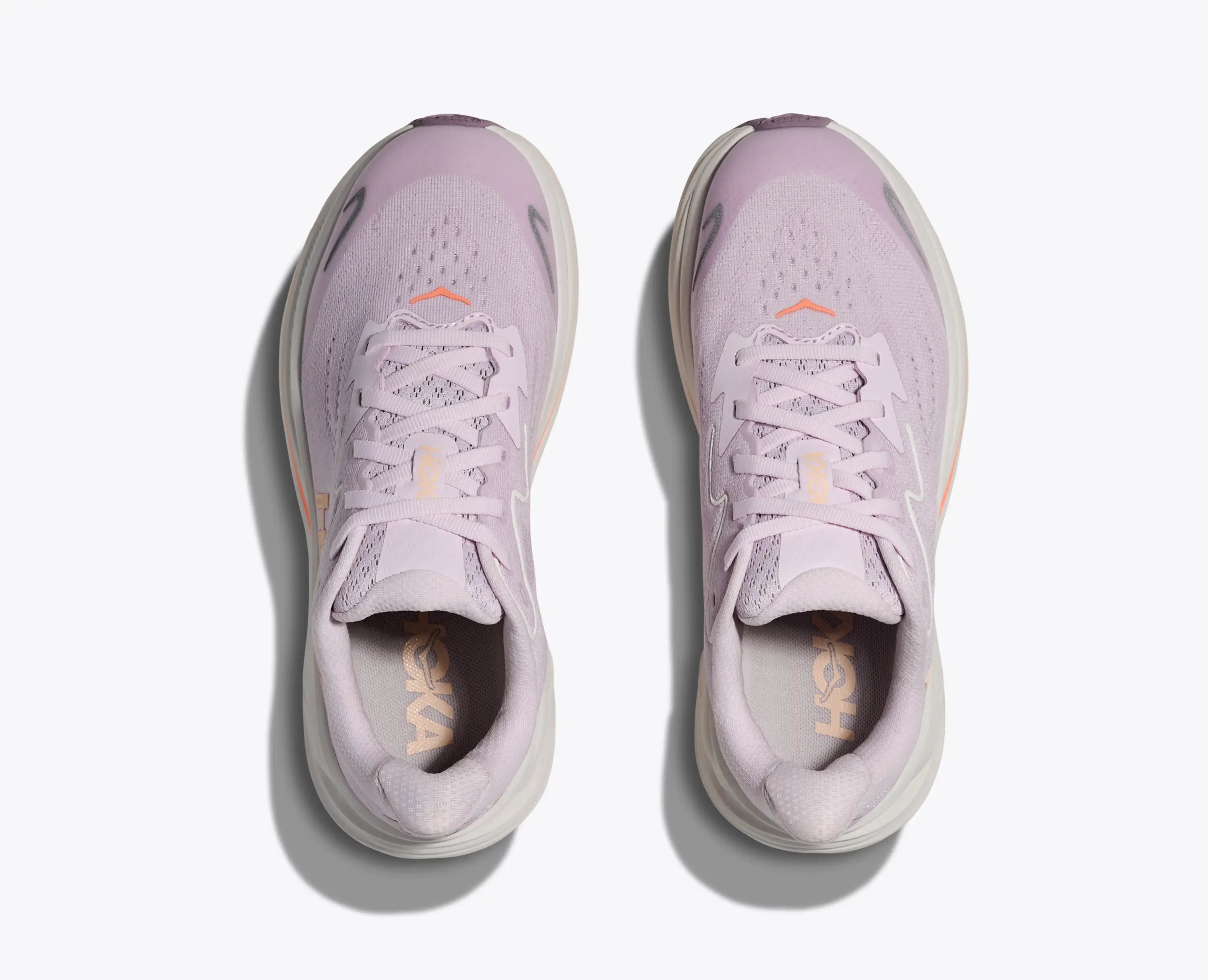 Hoka Big Kids Clifton 10 Lilac Cream Tangerine Glow