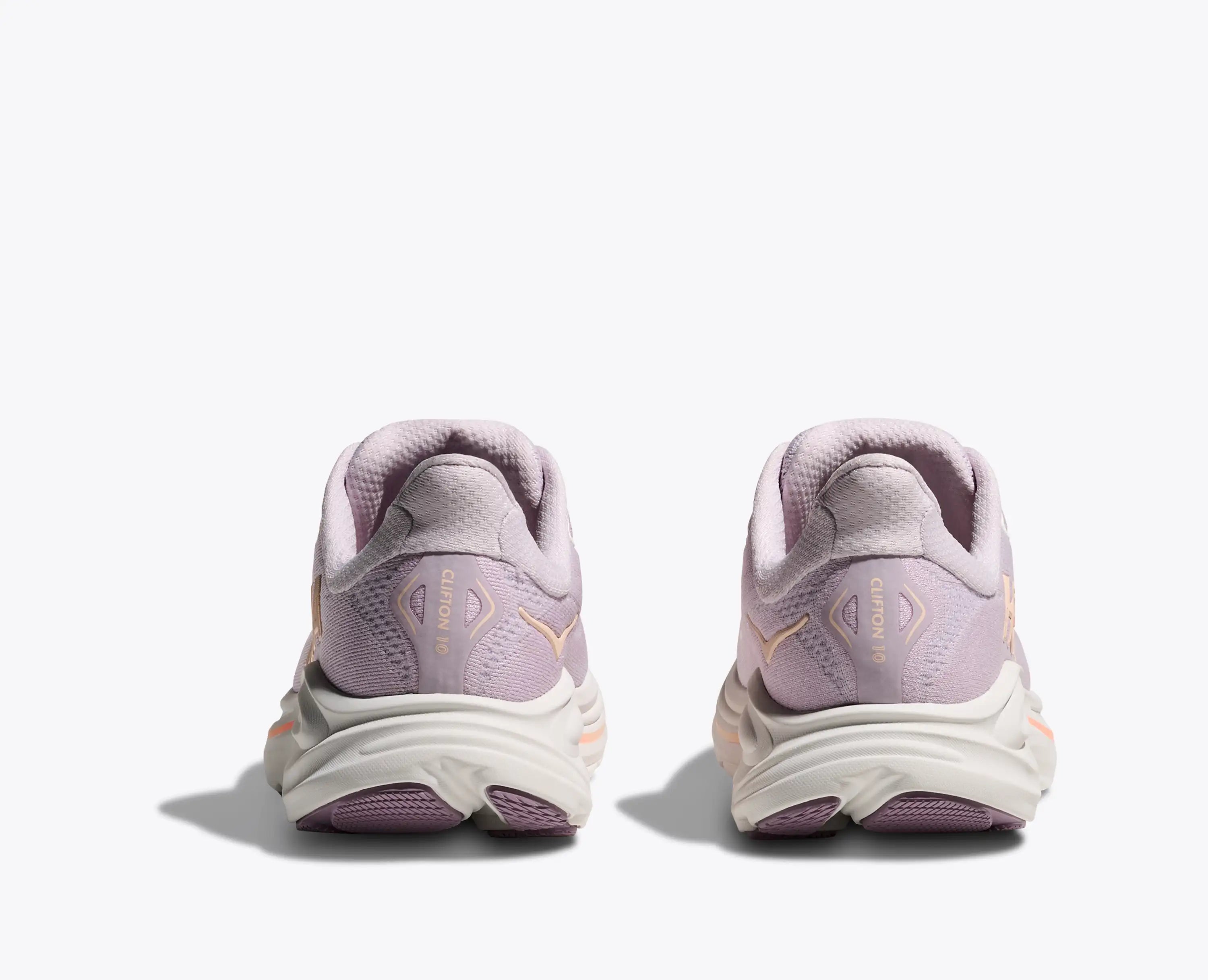 Hoka Big Kids Clifton 10 Lilac Cream Tangerine Glow