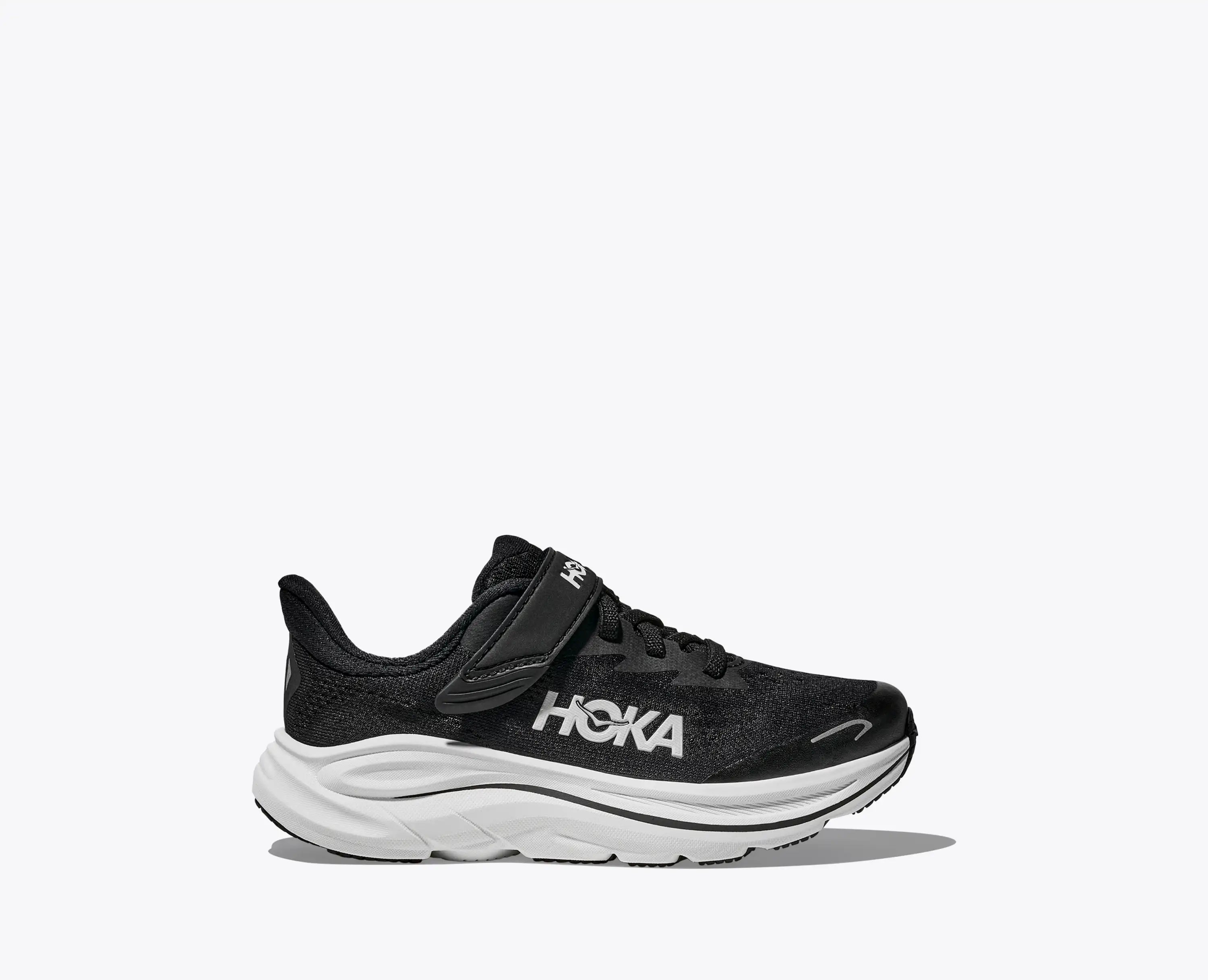 Hoka Little Kids Clifton 10 Black White