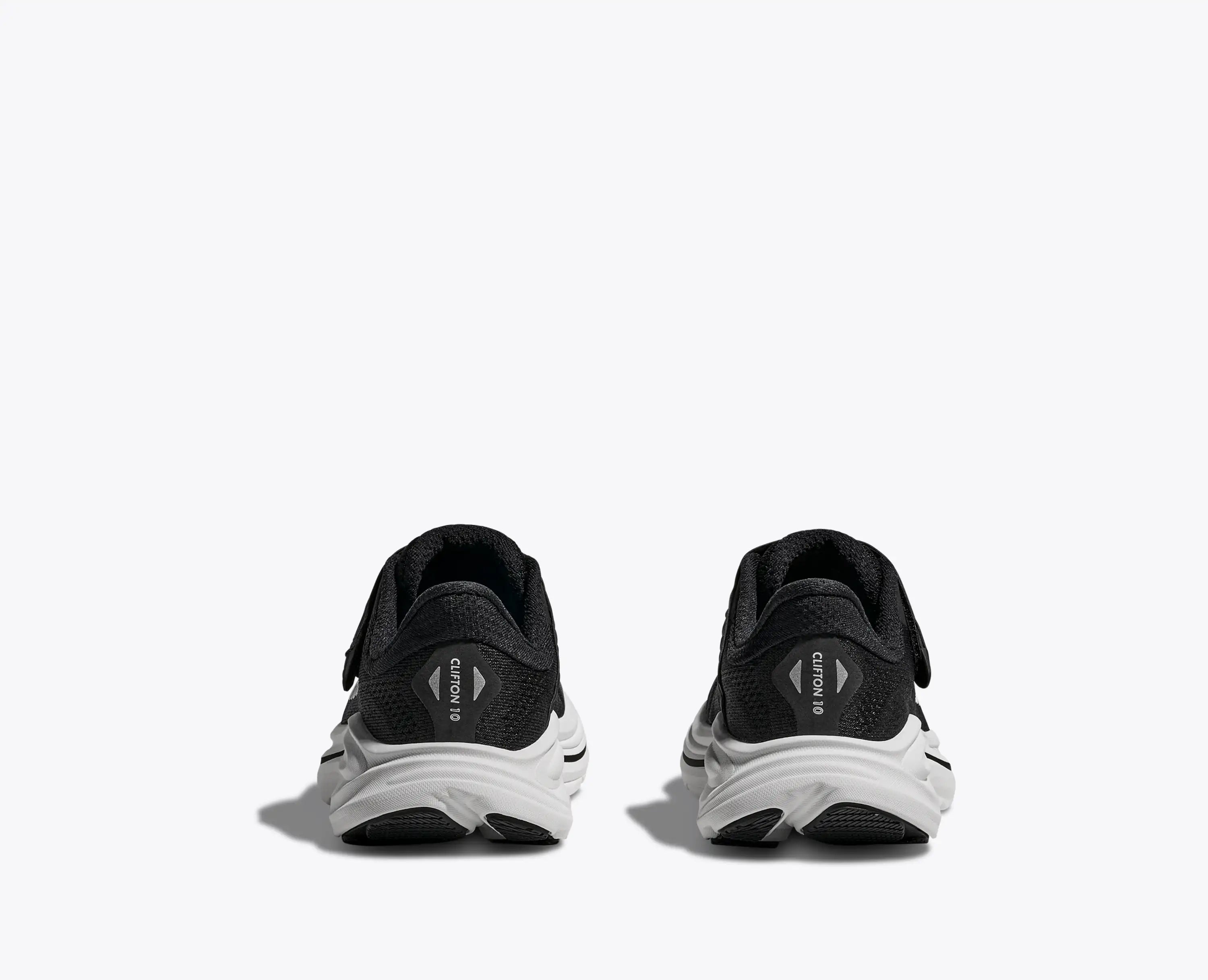 Hoka Little Kids Clifton 10 Black White