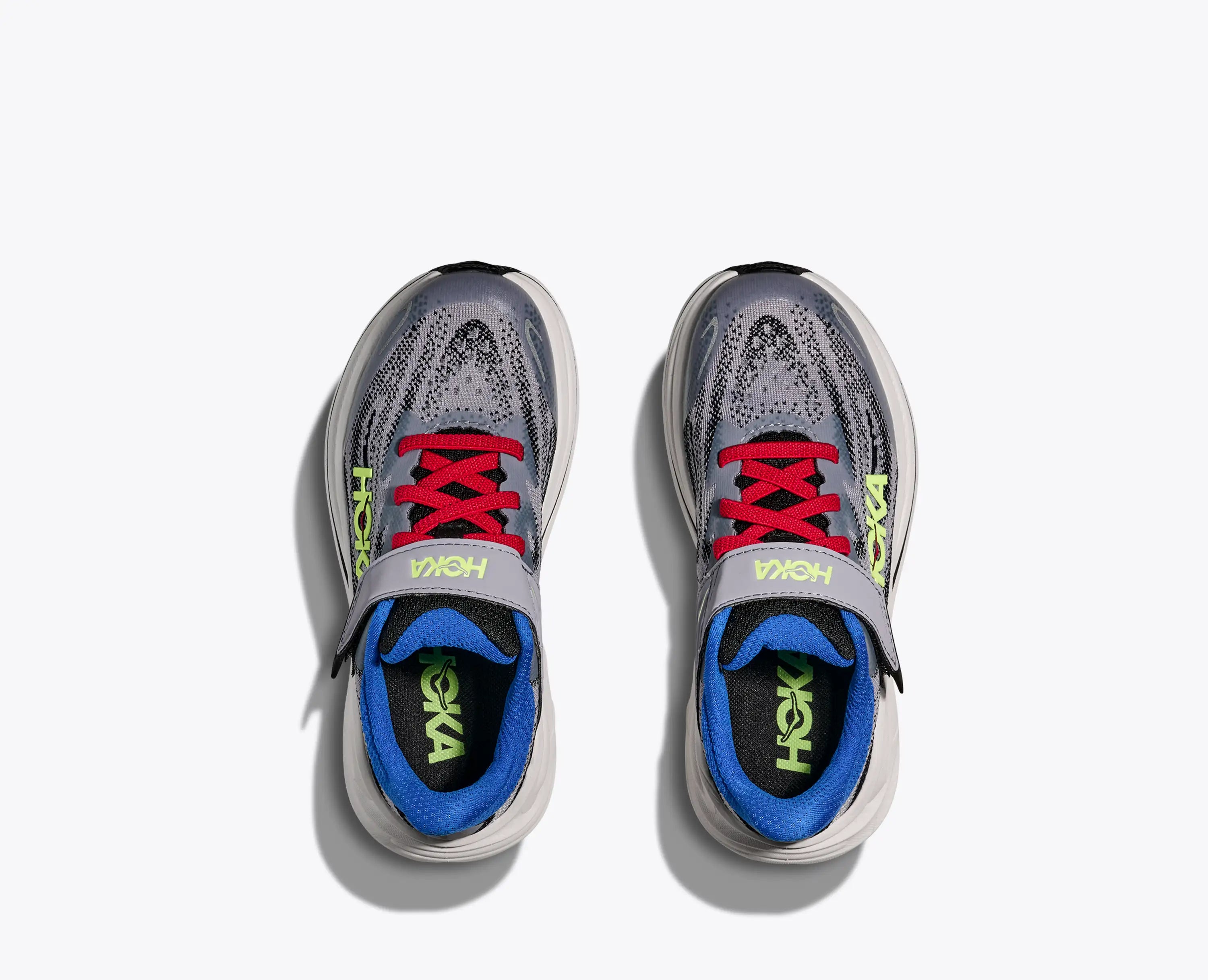 Hoka Little Kids Clifton 10 Foggy Grey Black
