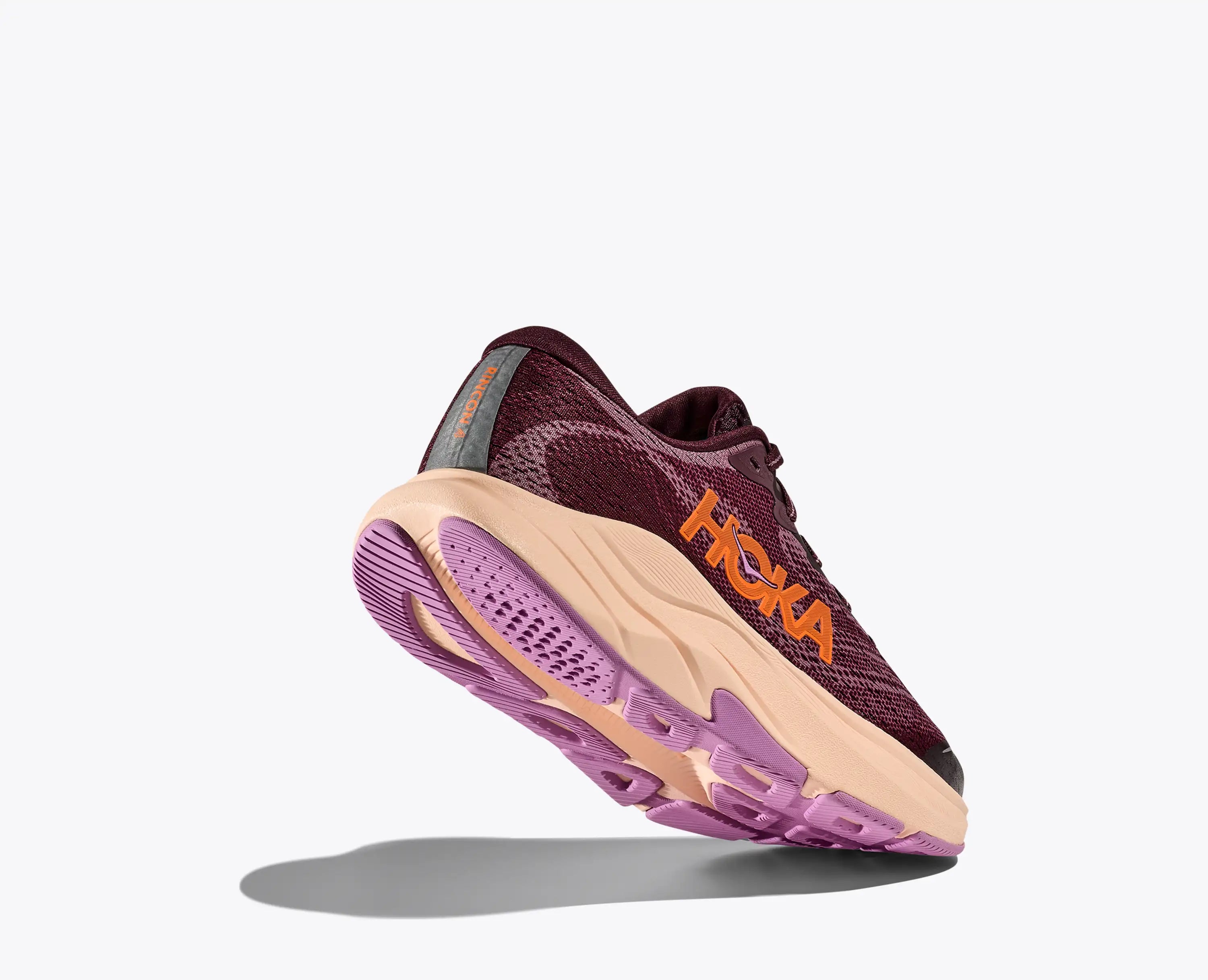 Hoka Big Kids Rincon 4 Black Cherry Classic Mauve