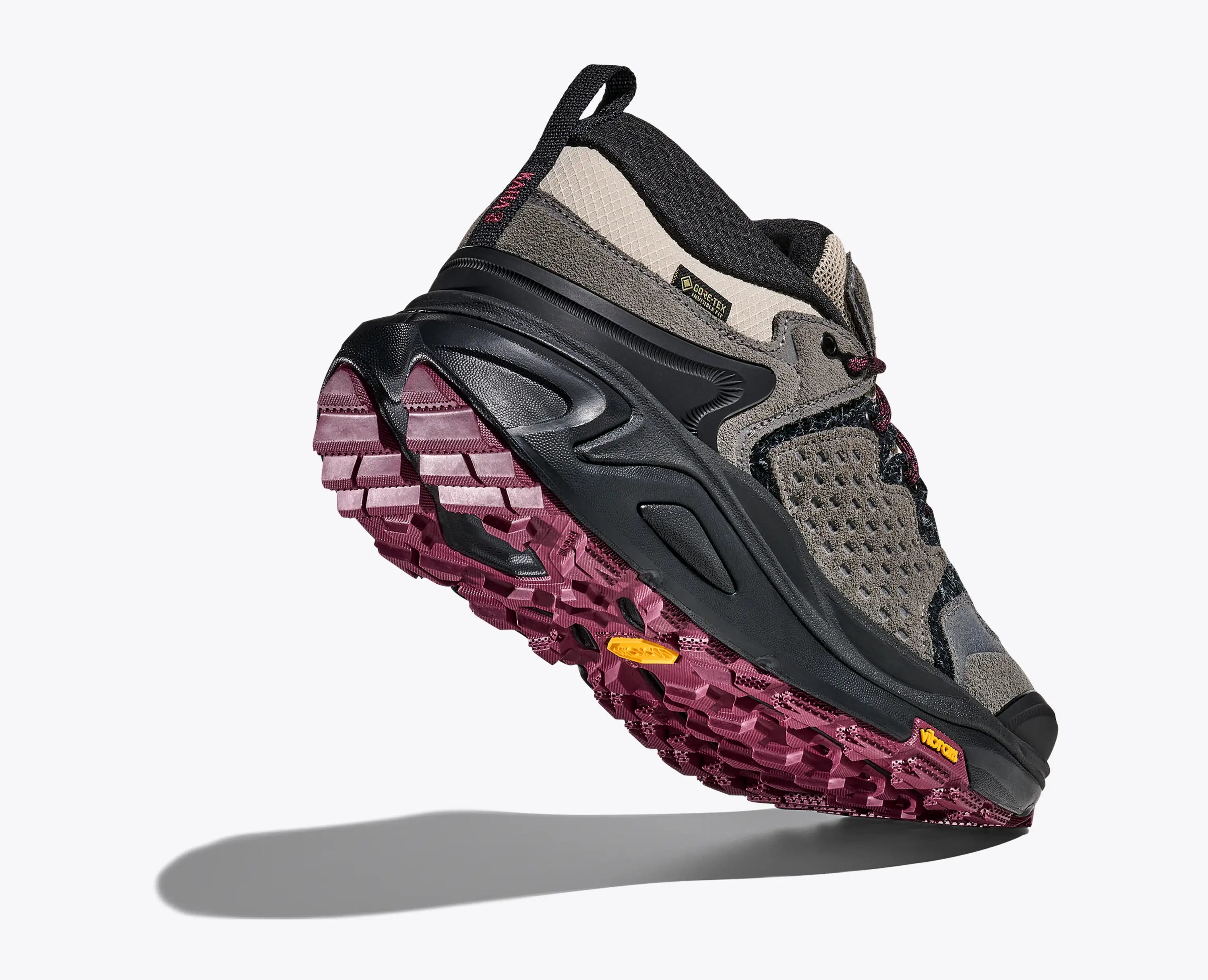 Hoka Elite Terrain System Kaha 3 Low Gtx Black Stone Fruit