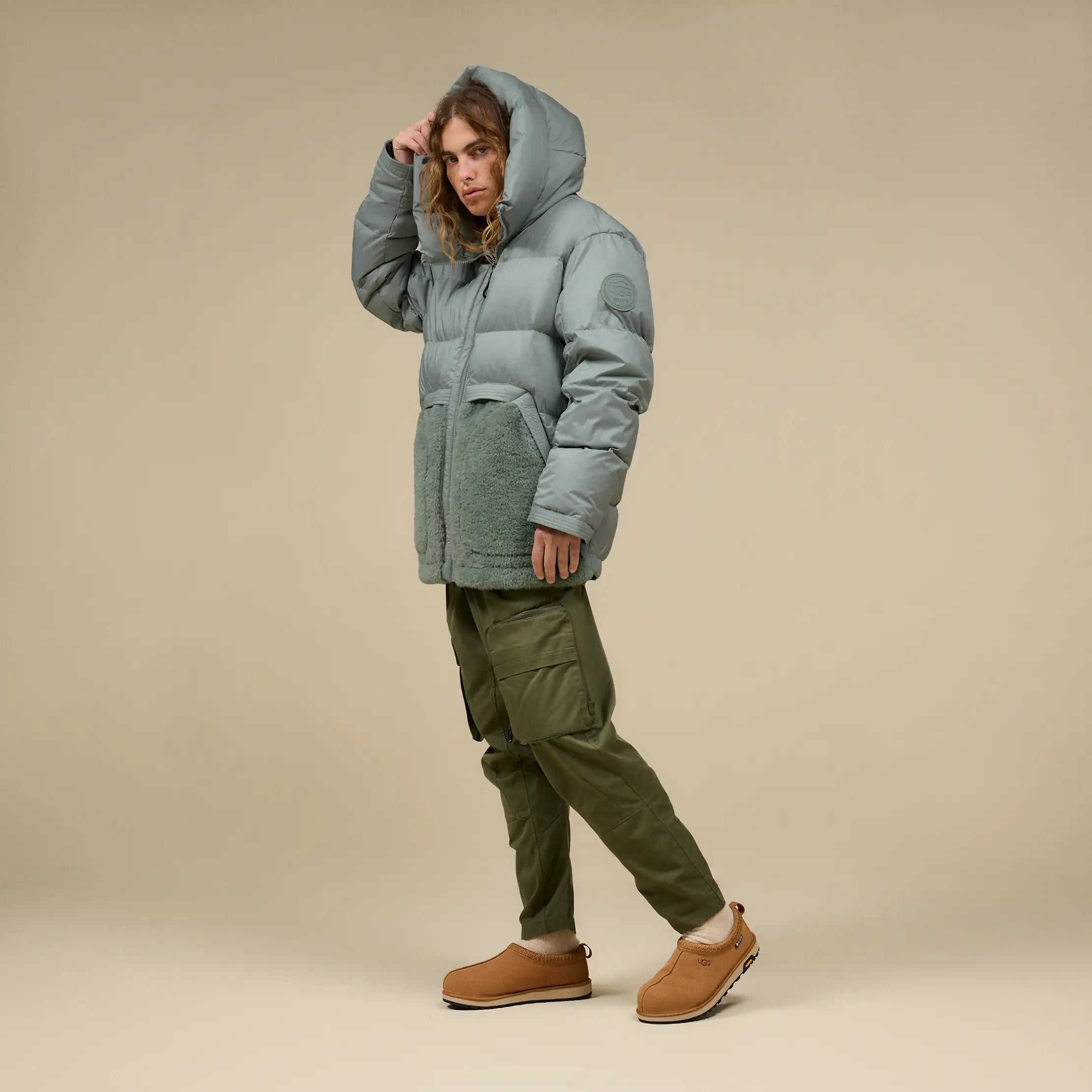 Ugg Metropeak Down Puffer Jacket Grey Mist