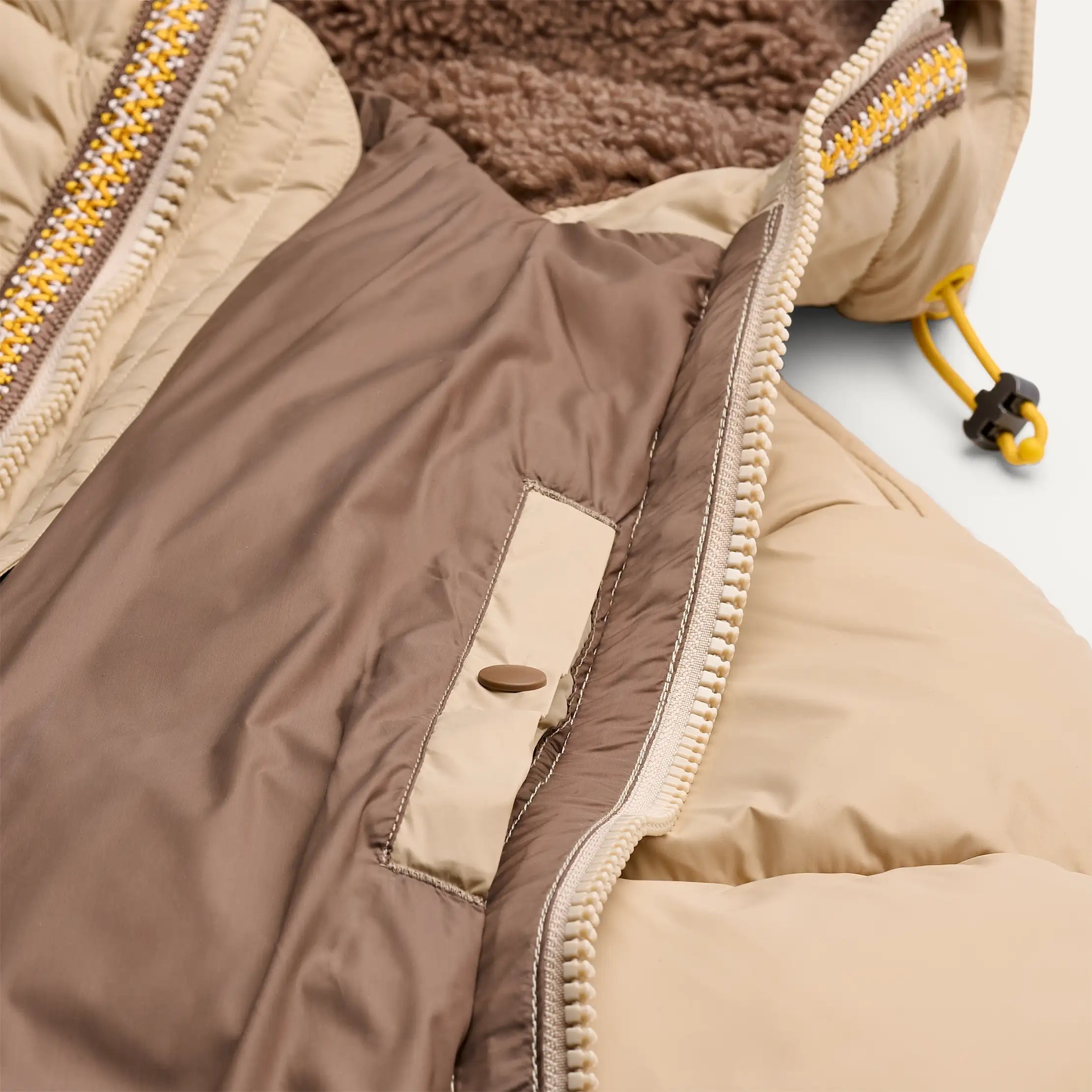 Ugg Xayden Uggbraid Puffer Jacket Mustard Seed / Summer Wheat