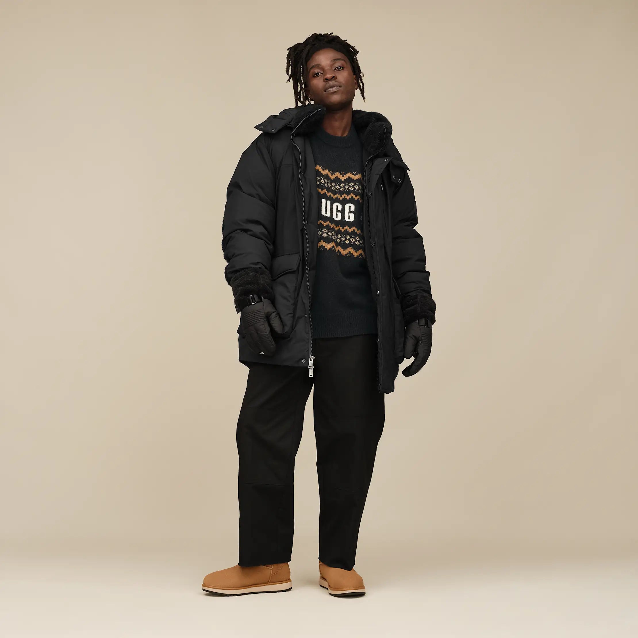 Ugg Eamon Down Parka Black
