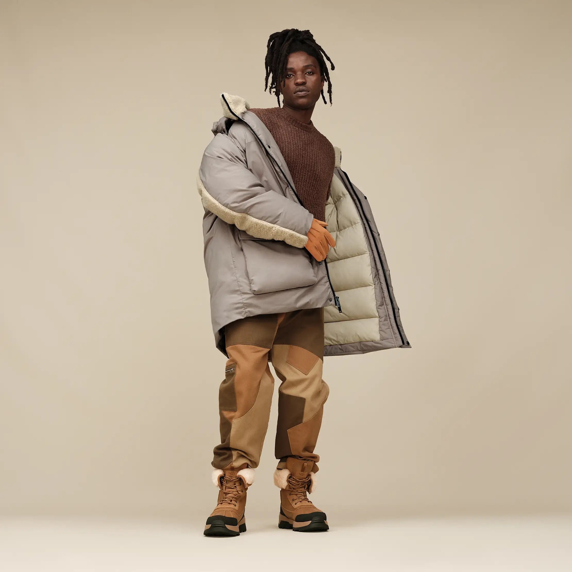 Ugg Eamon Down Parka Cobble Grey