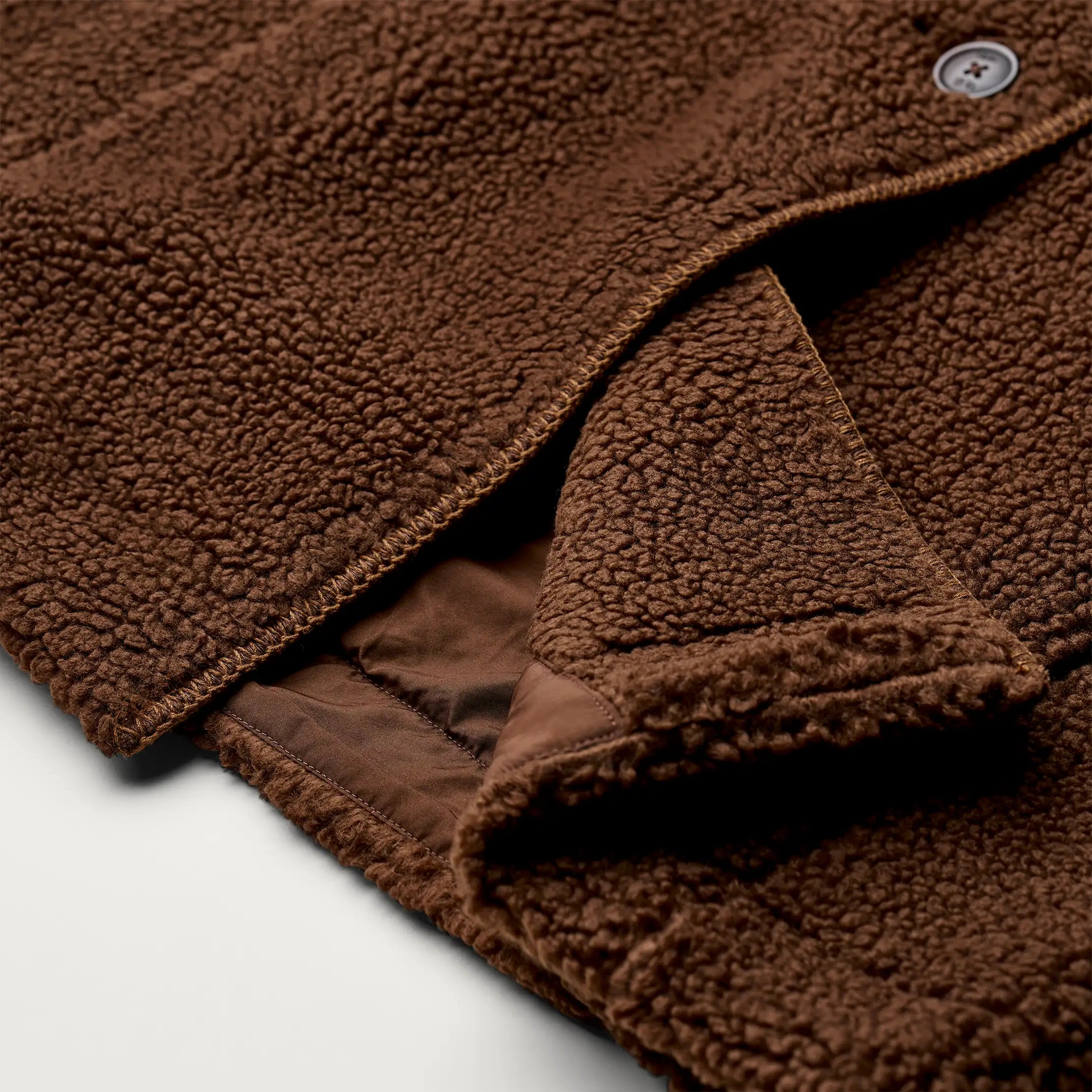 Ugg Sema Uggfluff Coat Deep Nutmeg