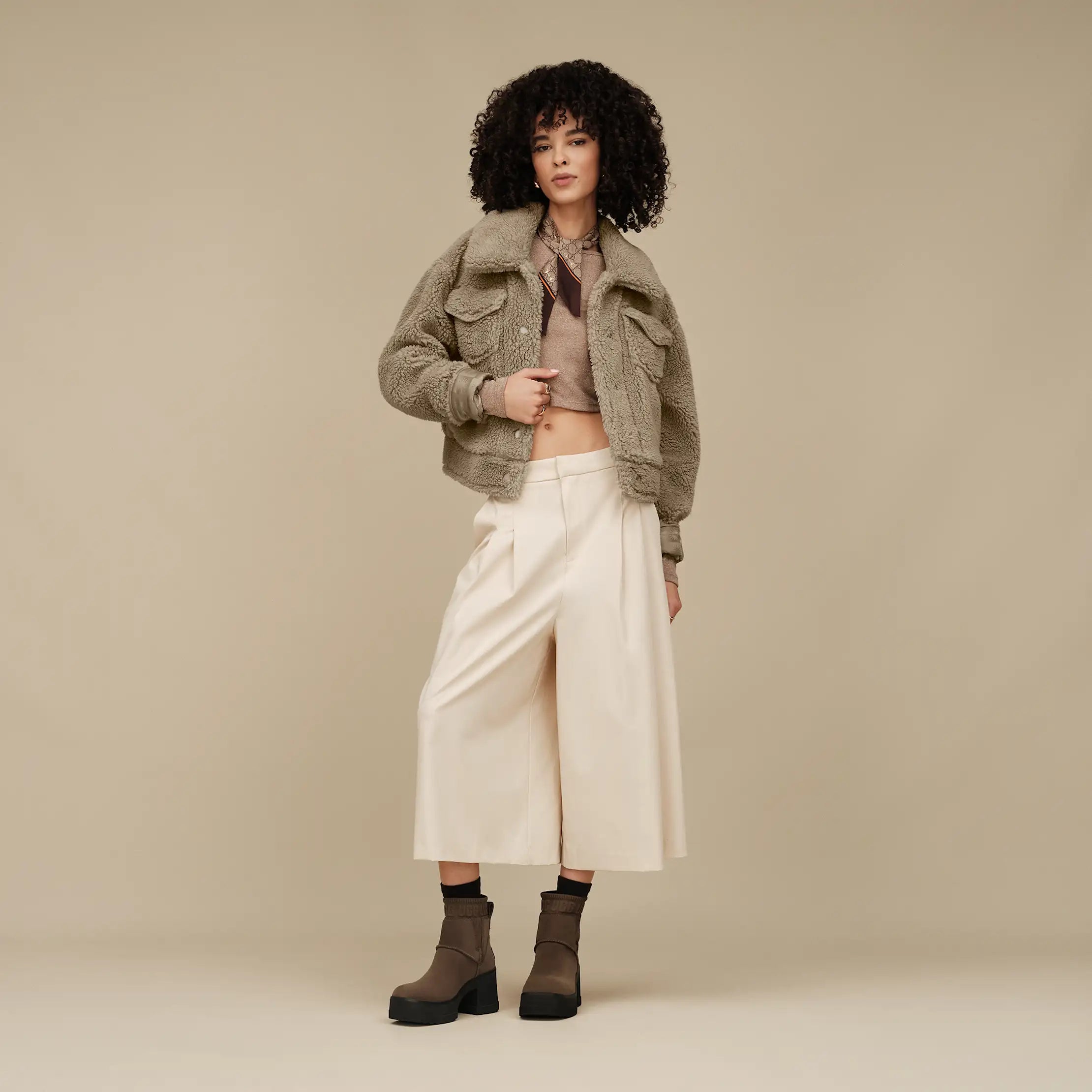 Ugg Frankie Short Trucker Jacket Cobble Grey